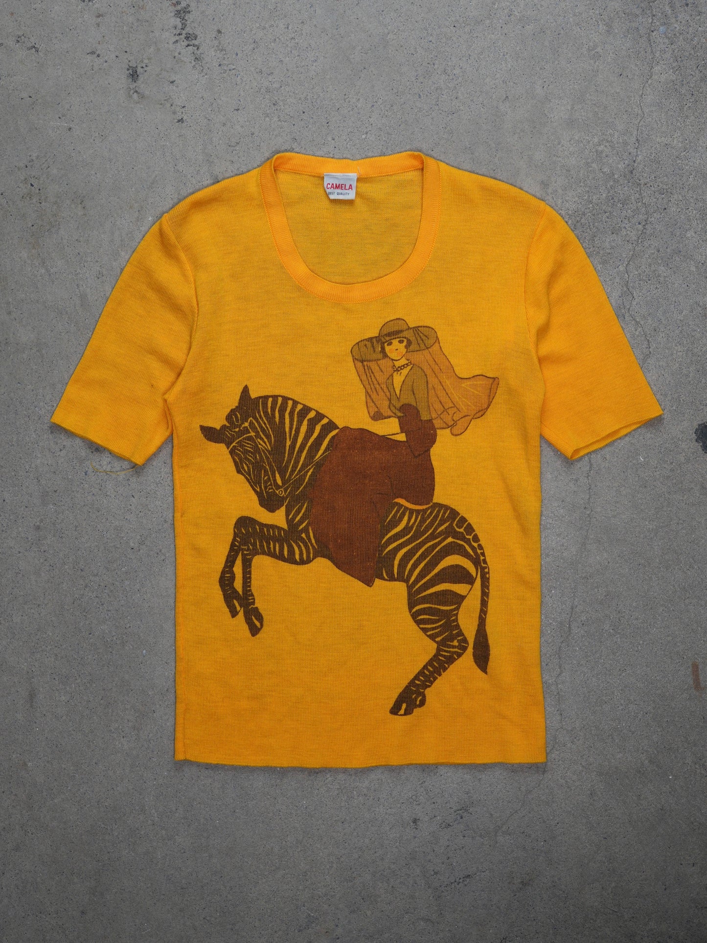 Camela Zebra Rider Graphic Tee (XS)