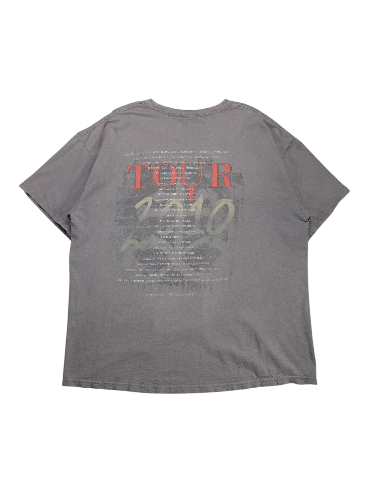2010 Rush Time Machine Tour Graphic T-Shirt