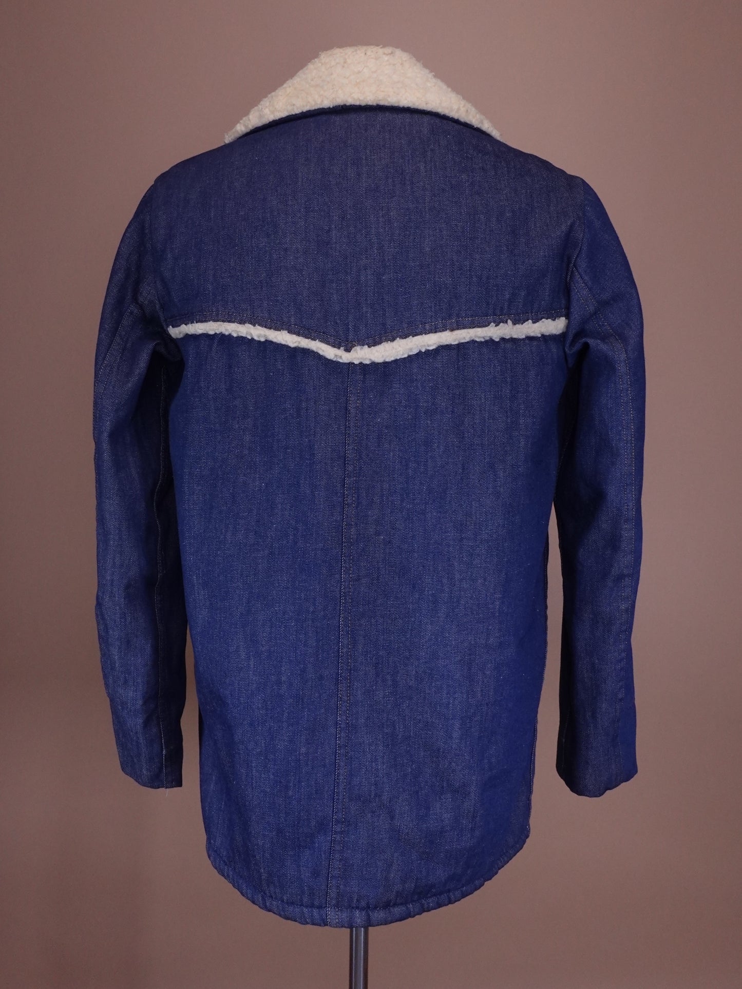 1970s - Roebucks Sherpa Lined Denim Coat