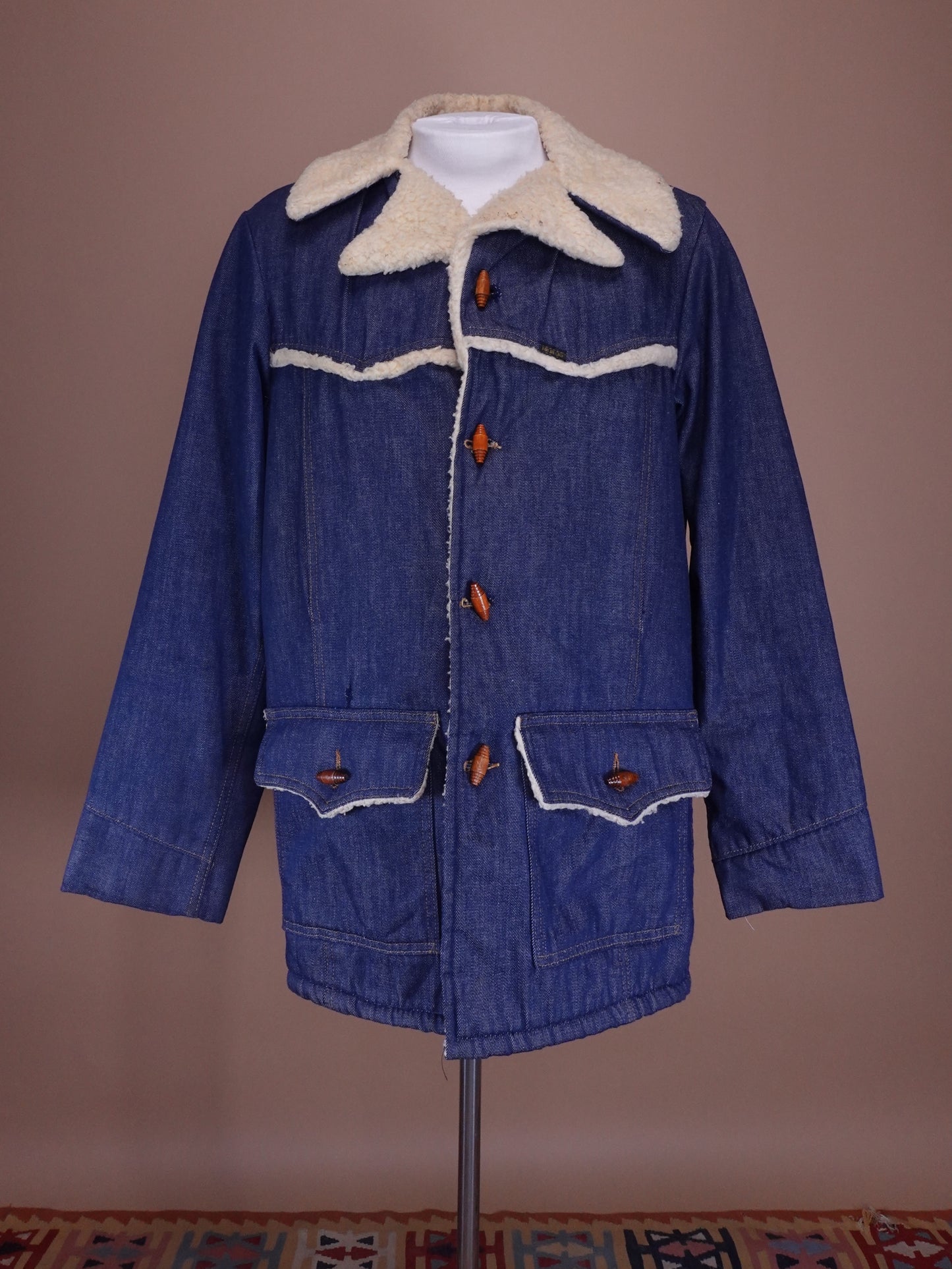 1970s - Roebucks Sherpa Lined Denim Coat