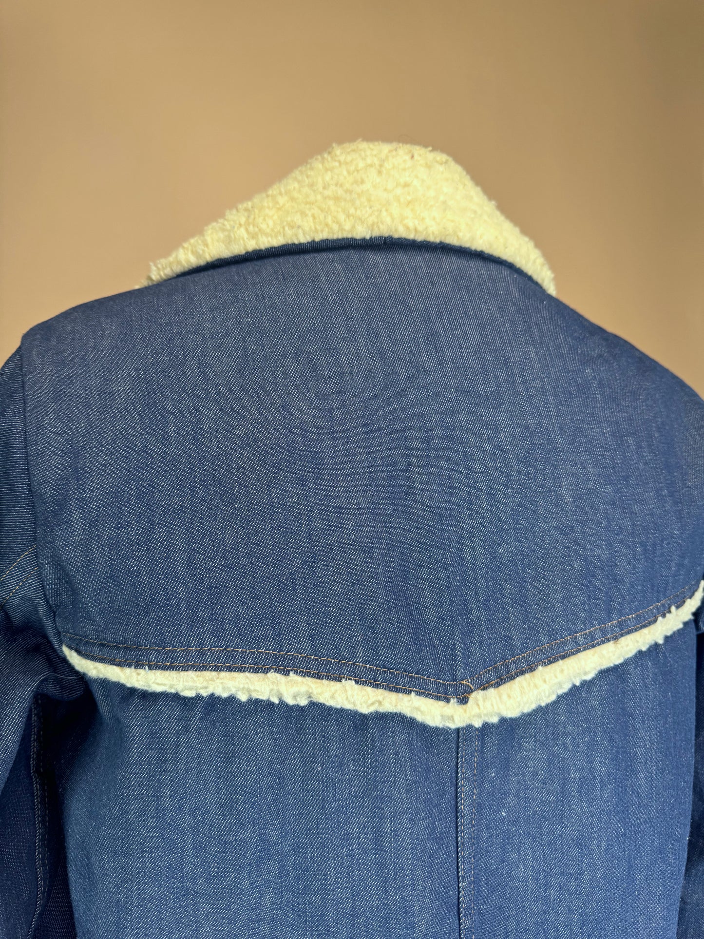 1970s - Roebucks Sherpa Lined Denim Coat