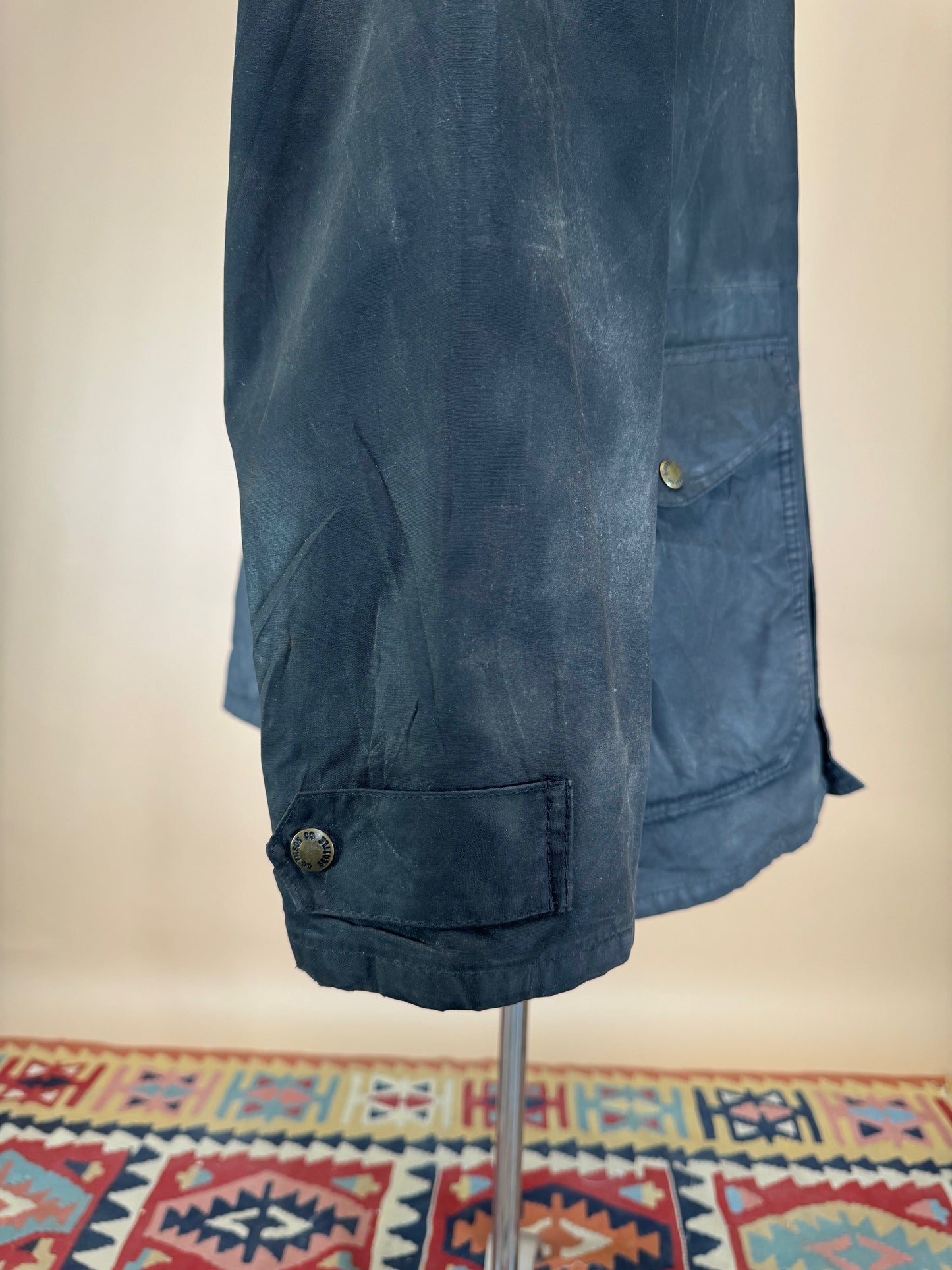 2000s - Genuine Filson Garment Black Waxed Canvas Jacket