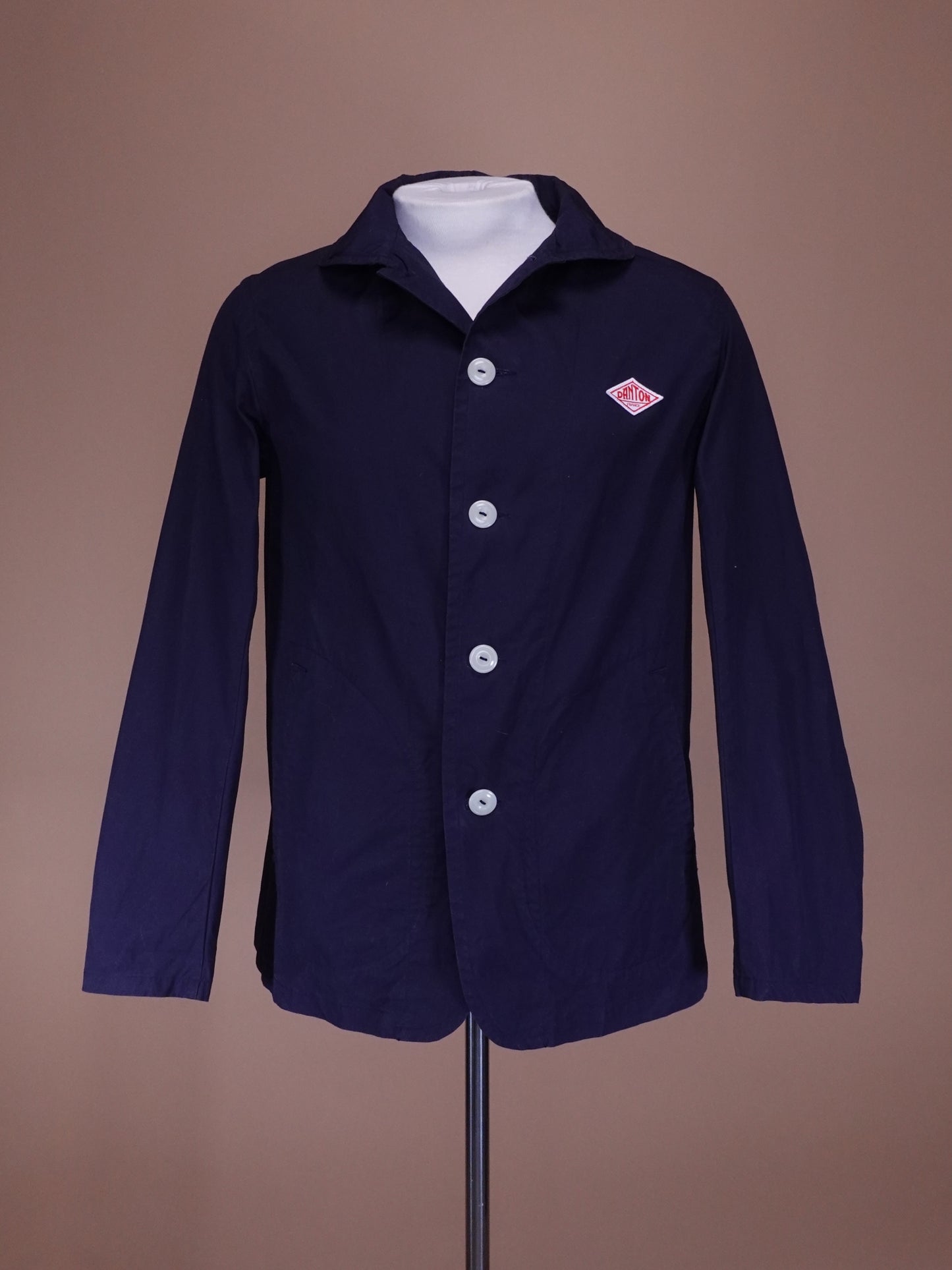 2000s - Danton Vetements De Travail Blue/Navy Cotton Chore Coat