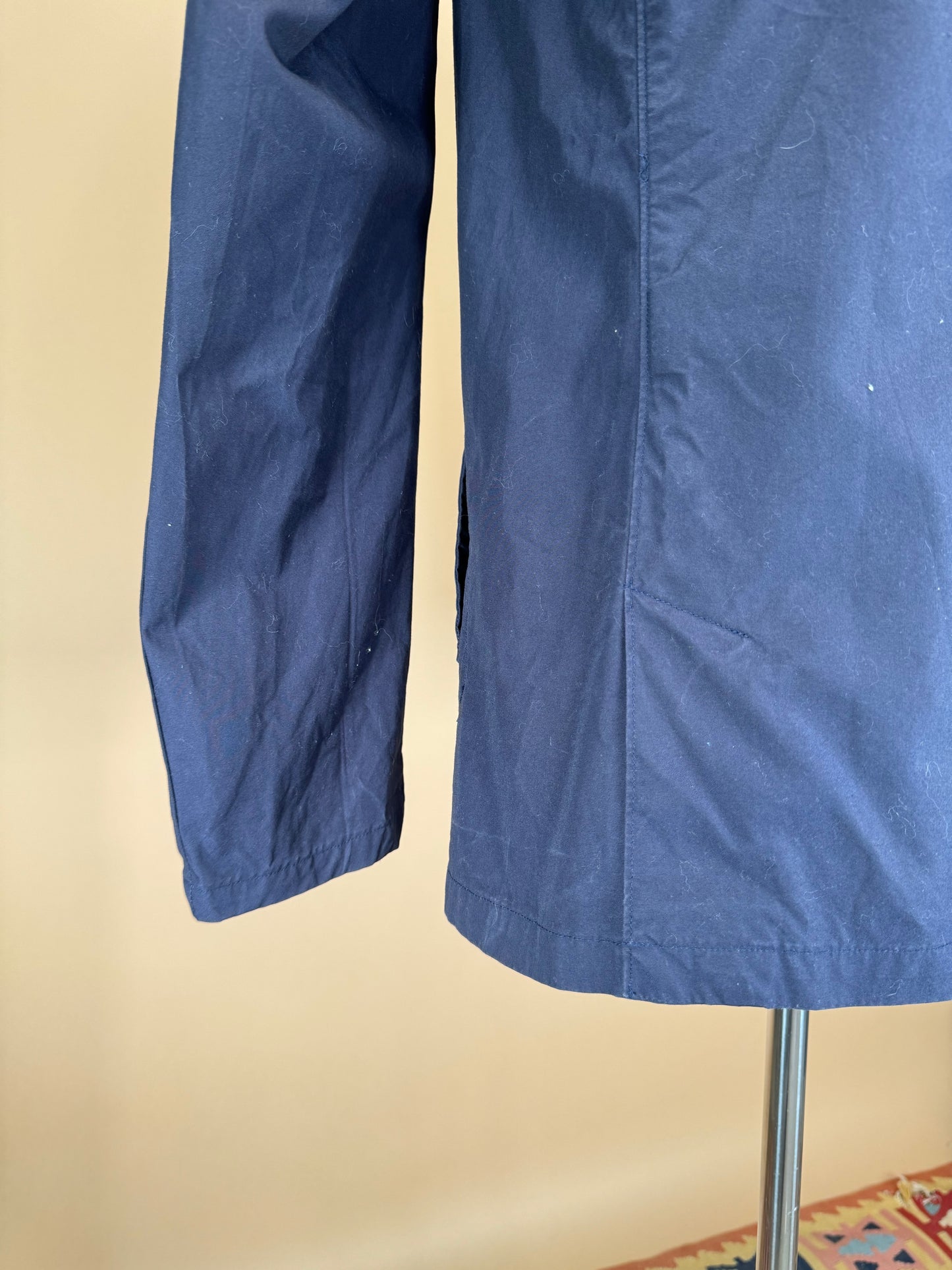 2000s - Danton Vetements De Travail Blue/Navy Cotton Chore Coat