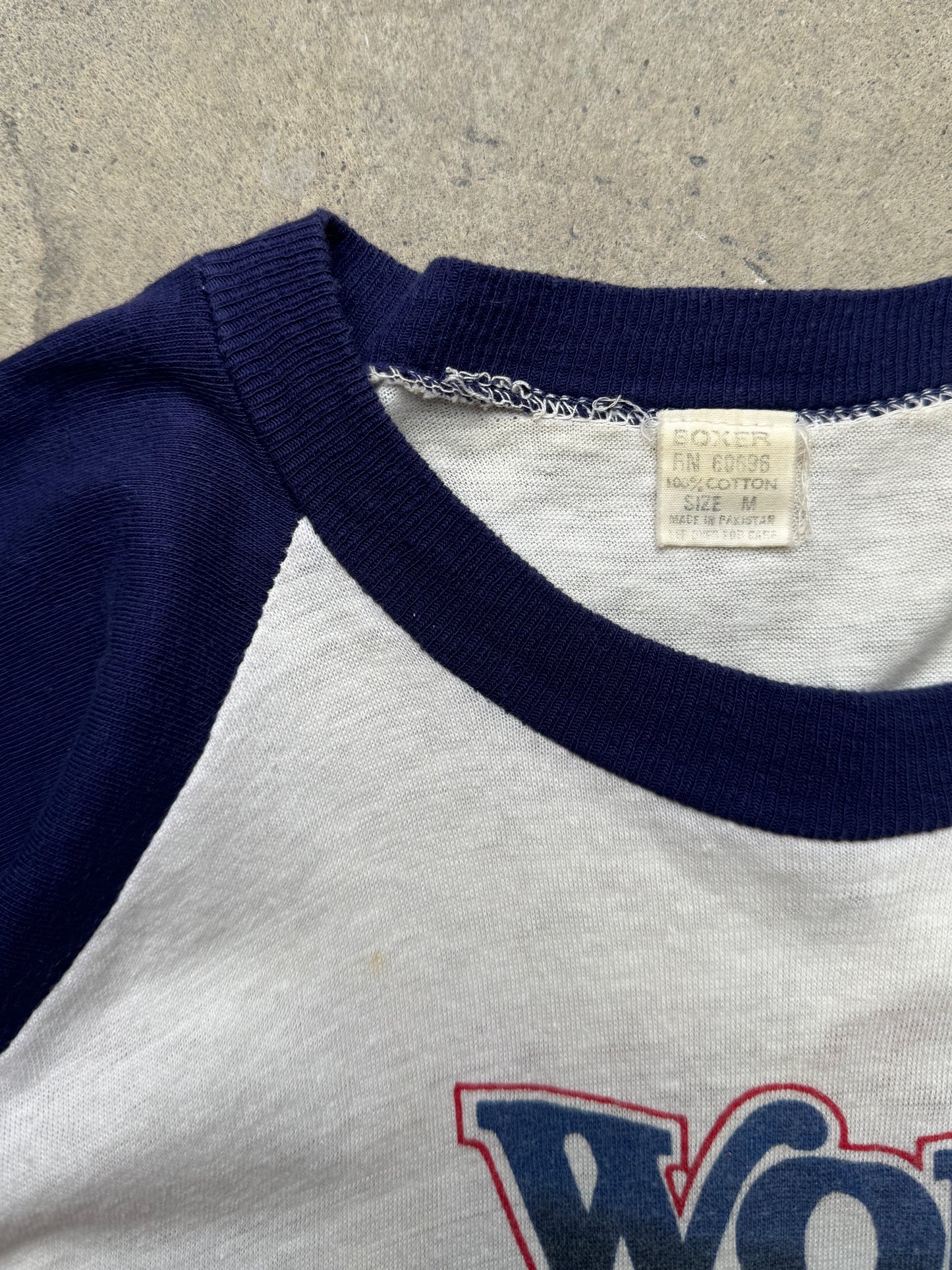1980s - New York Yankies 3 1/4 Sleeve Baseball T-Shirt