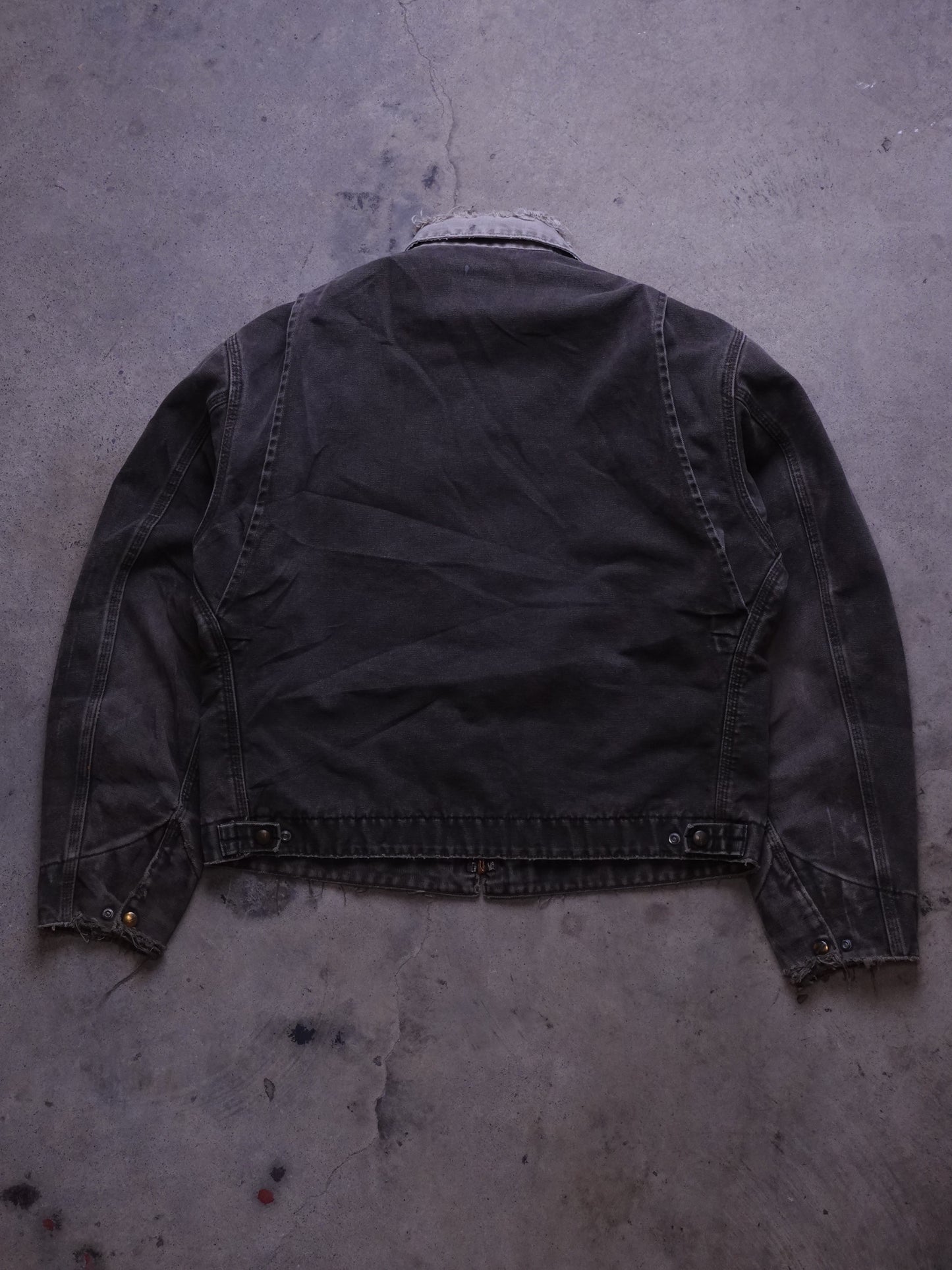 1990s - Carhartt Detroit Brown/Mocha Distressed Duck Canvas Work Jacket