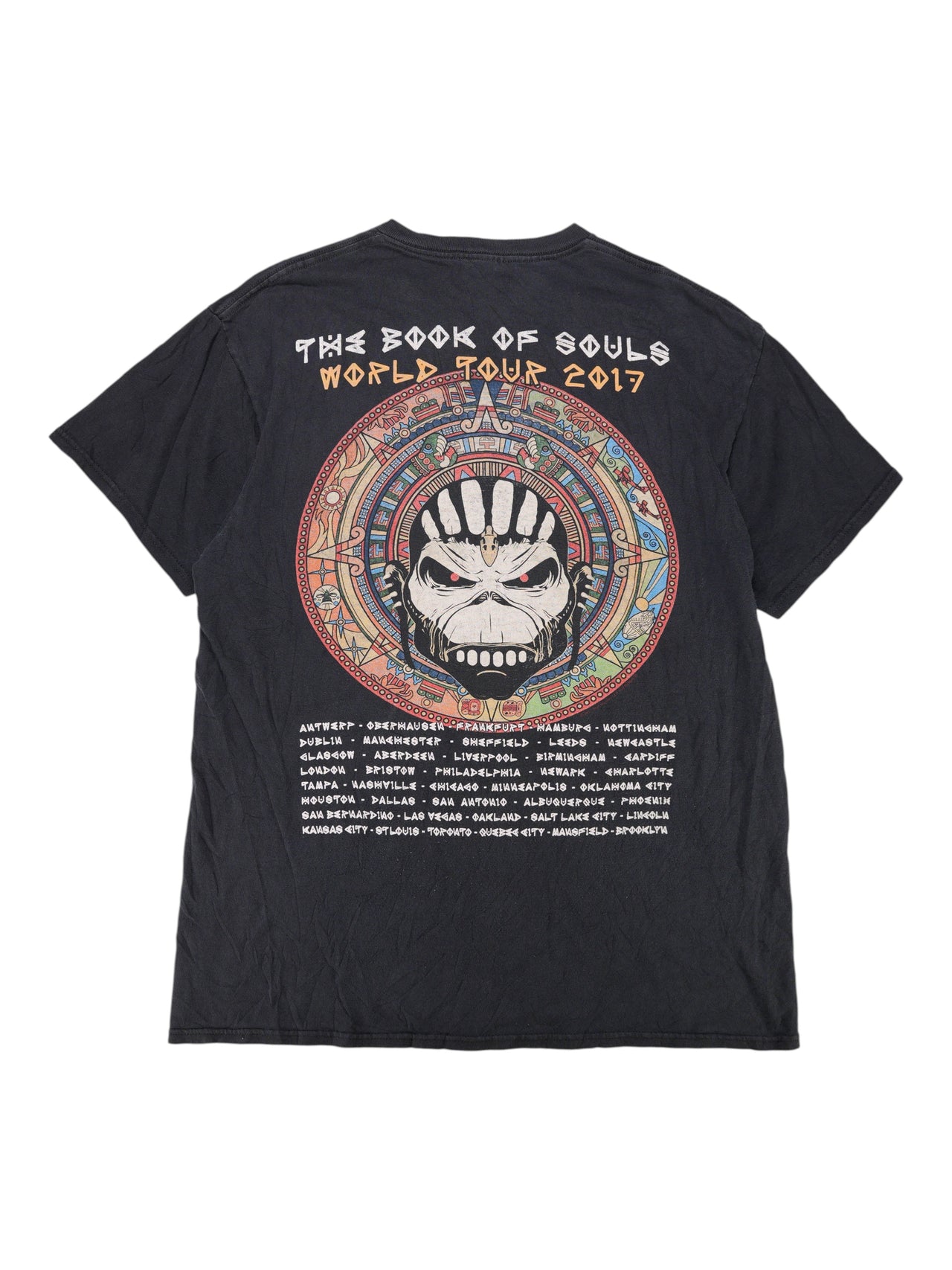 2010 Iron Maiden The Book Of Souls World Tour Graphic T-Shirt