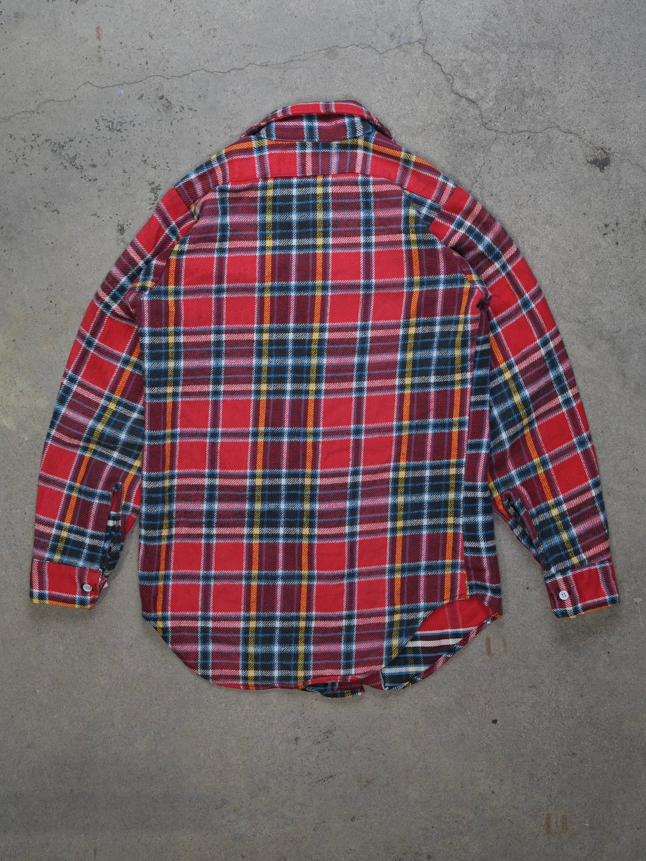 1980S - KEY IMPERIAL PLAID FLANNEL SHIRT