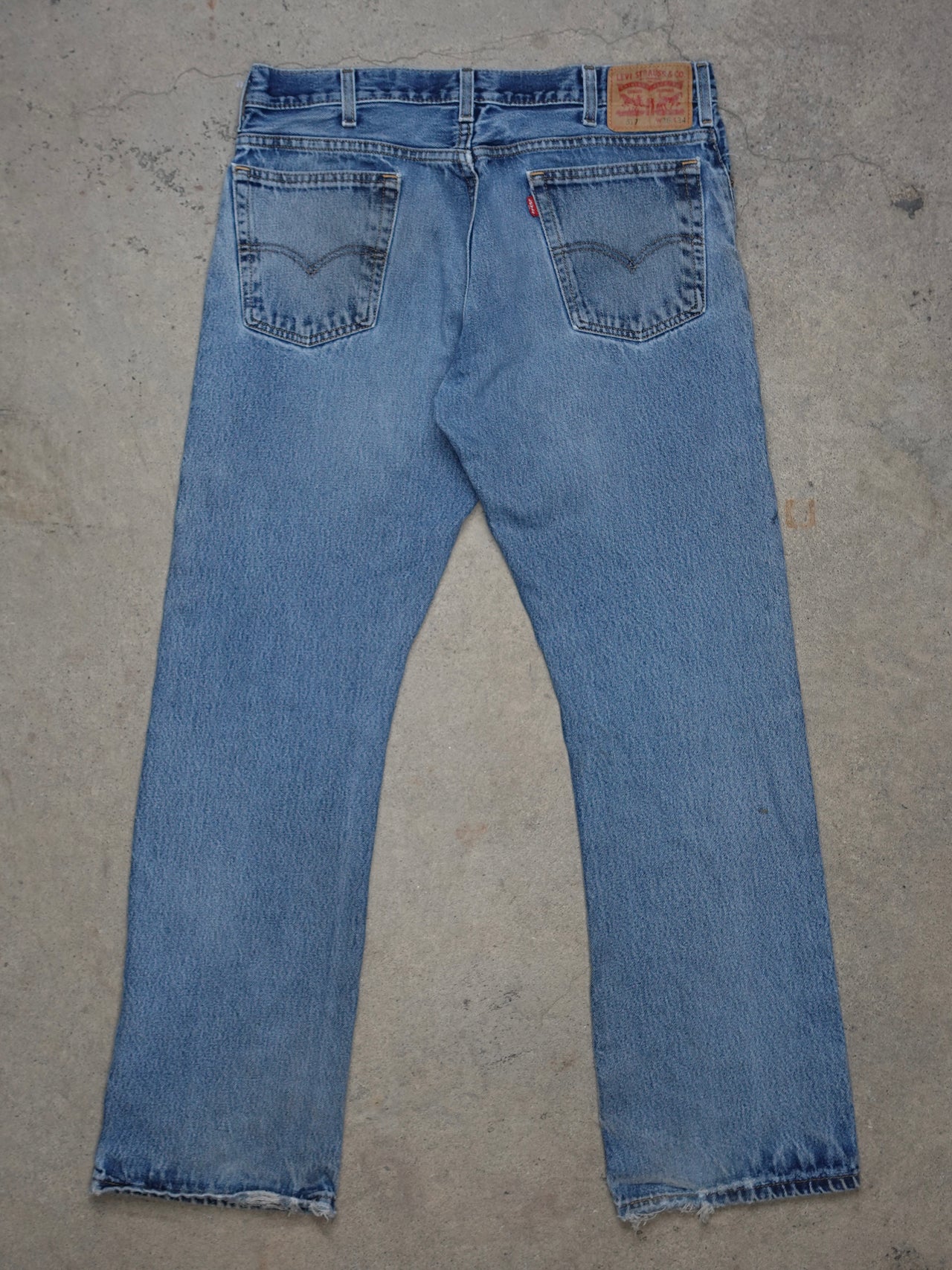 Vintage 2000s - Levis 517 Red Tab Boot Cut Denim Jeans