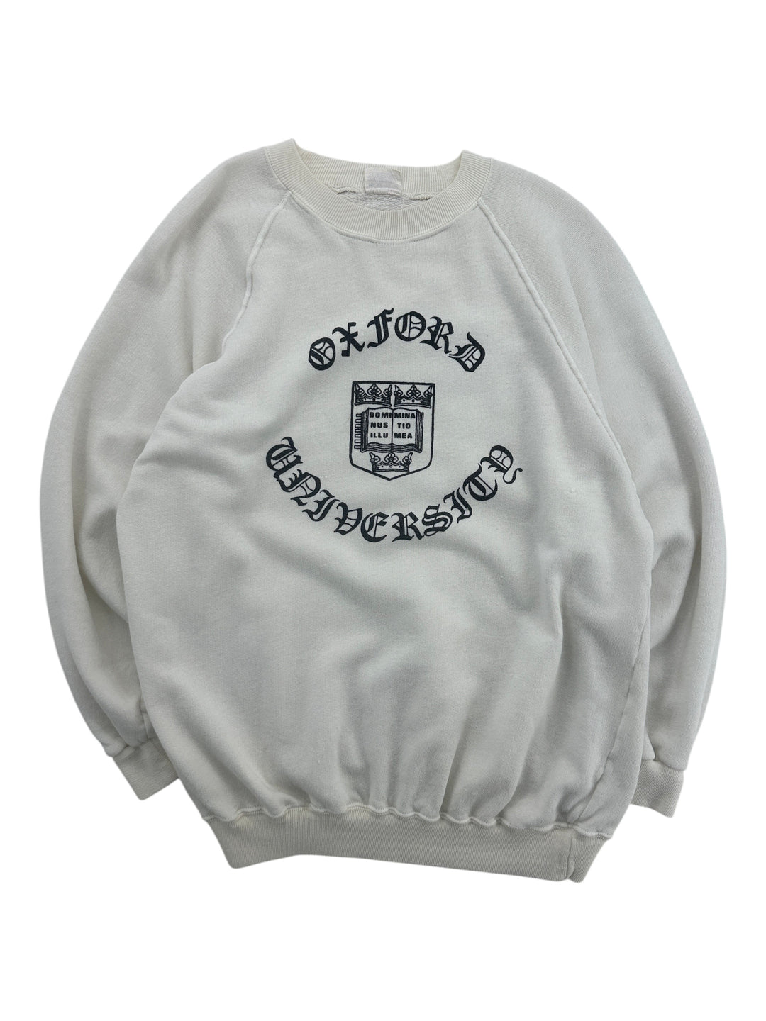 1980s Oxford University Raglan Sleeve Crewneck