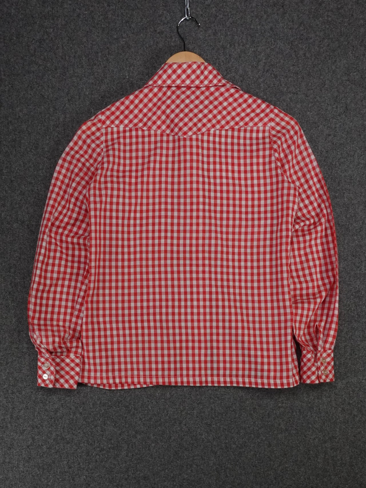 1980s - Gingham Western Shirt