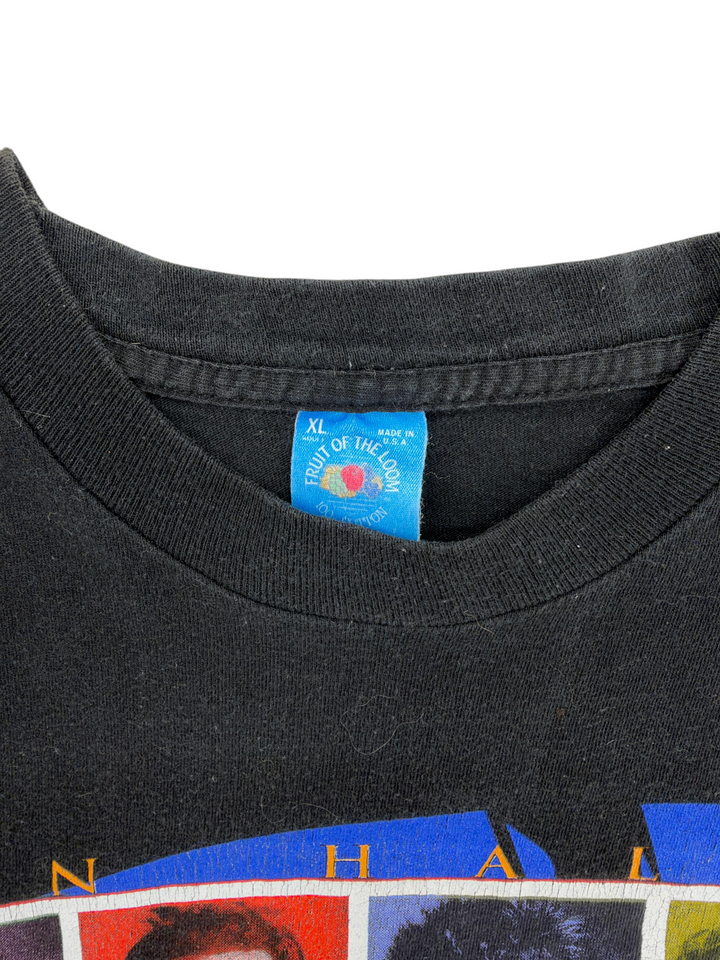 Exile Vintage black 1990s Van Halen tour t-shirt with Fruit of the Loom XL tag