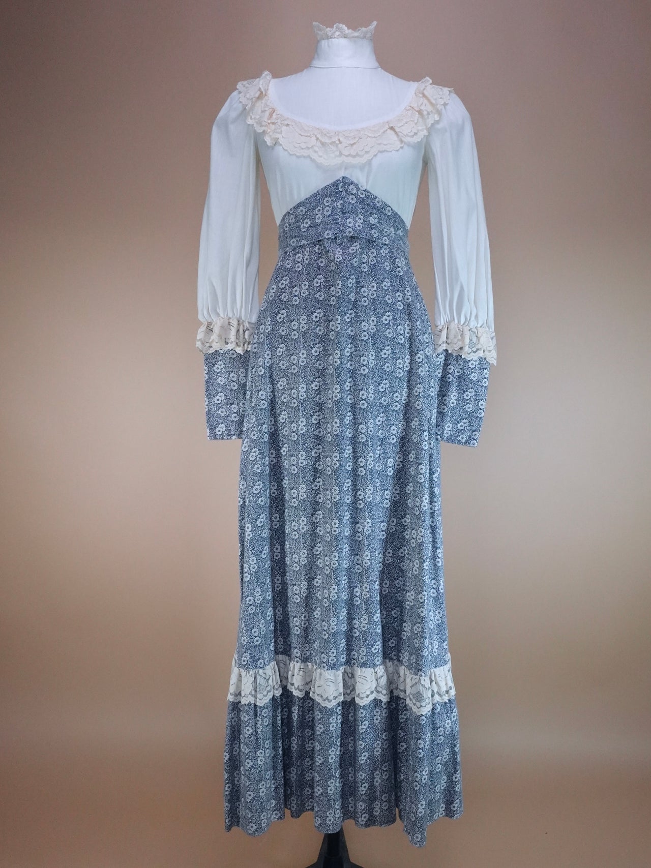 1960s - Gunne Sax Black Label Cottage Core Prairie Girl Dress