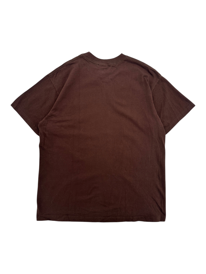 Exile Vintage 1990s Cleveland Browns brown cotton t-shirt back view in size XL