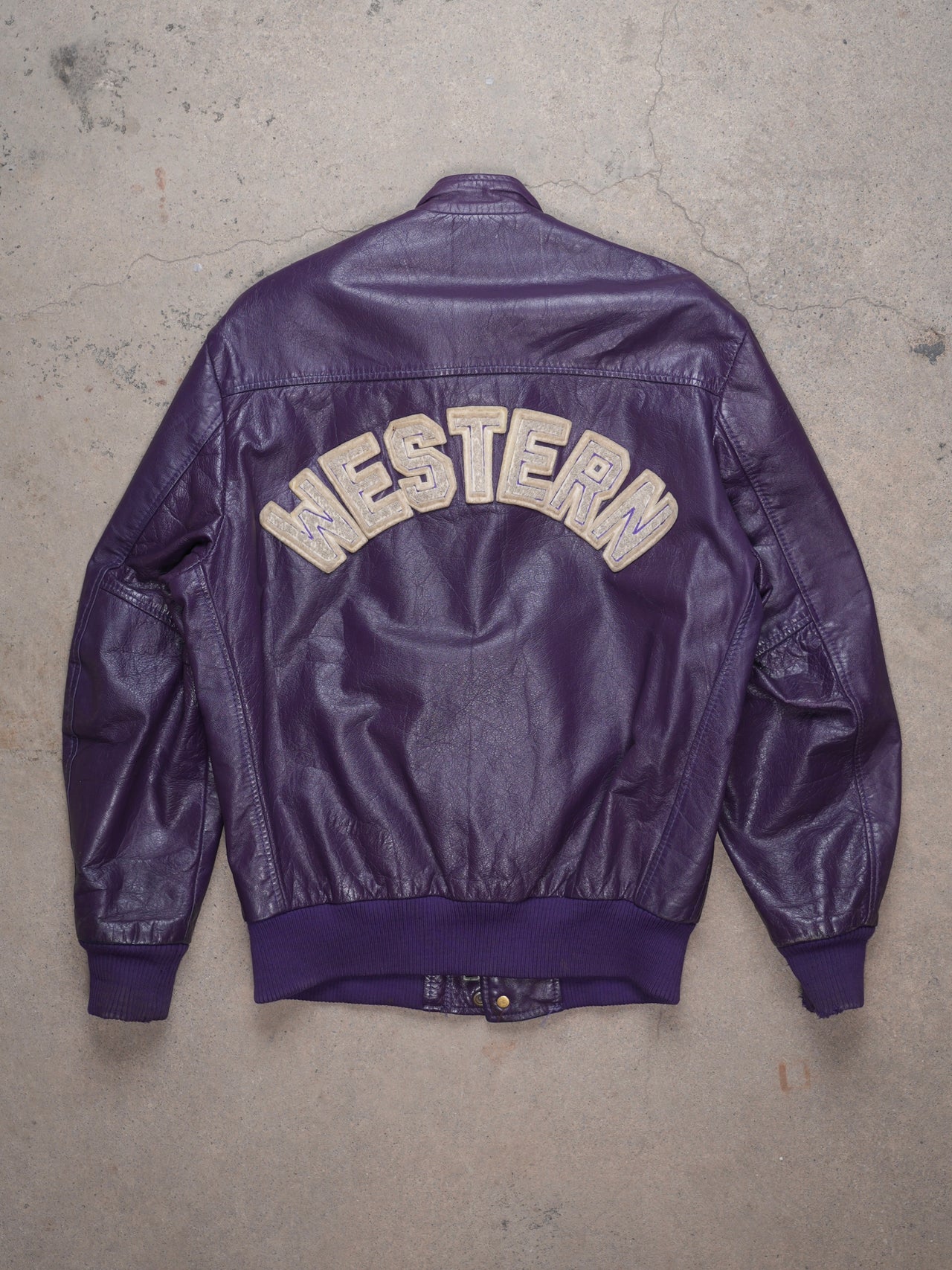 1980S - WESTERN UNIVERSITY LETTERMAN JACKET