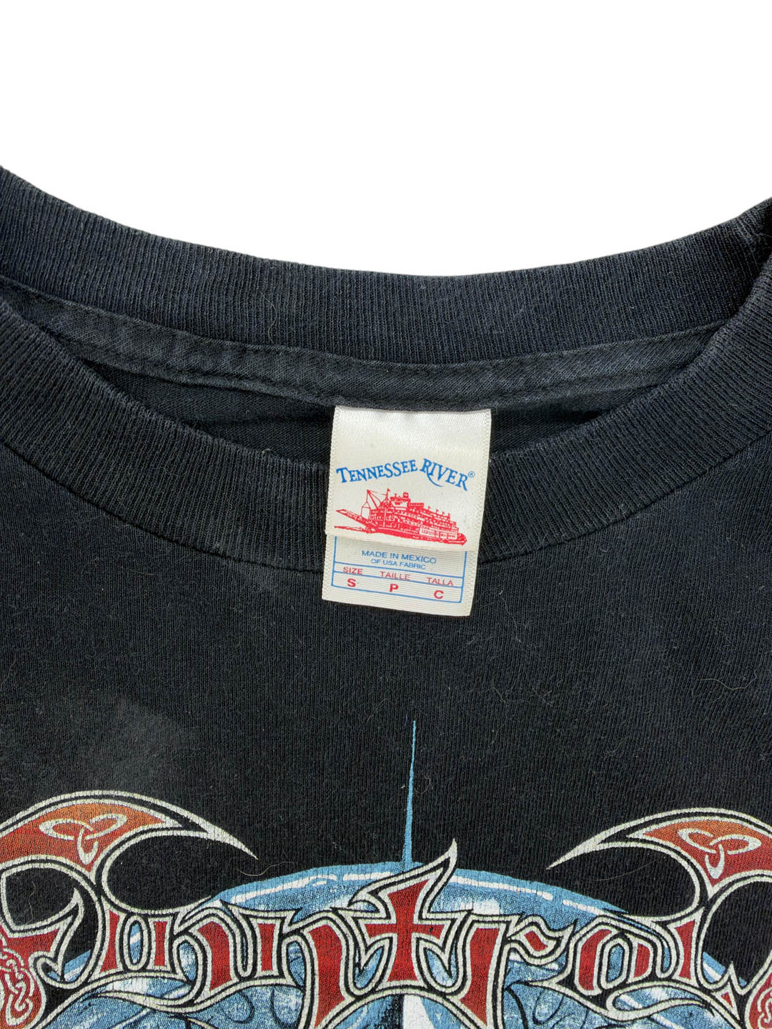 Exile Vintage 2000s Finntroll band t-shirt featuring a Tennessee River tag on a black cotton fabric