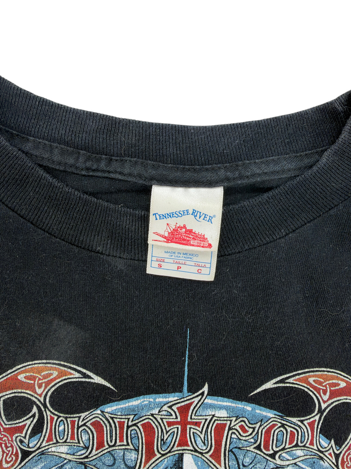 Exile Vintage 2000s Finntroll band t-shirt featuring a Tennessee River tag on a black cotton fabric