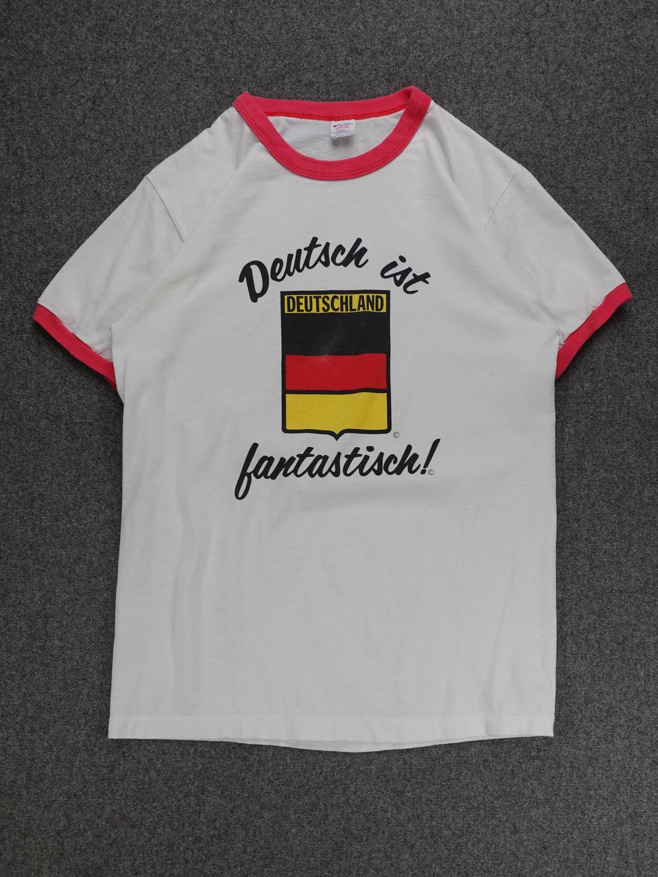 1980s - German Souvenir Champion Ringer T-Shirt
