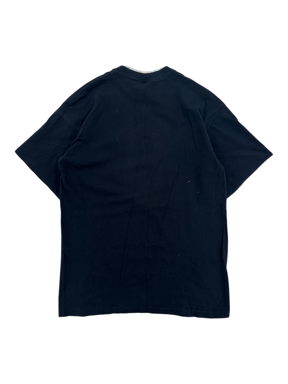Exile Vintage 1990s Indian Valley Warriors black cotton t-shirt, back view of an XL vintage graphic tee.