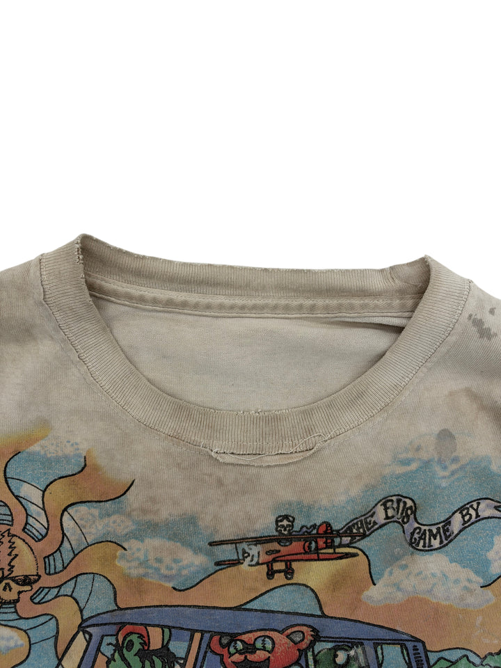 Exile Vintage 2000s Grateful Dead Summer Tour t-shirt in beige with distressed collar detail