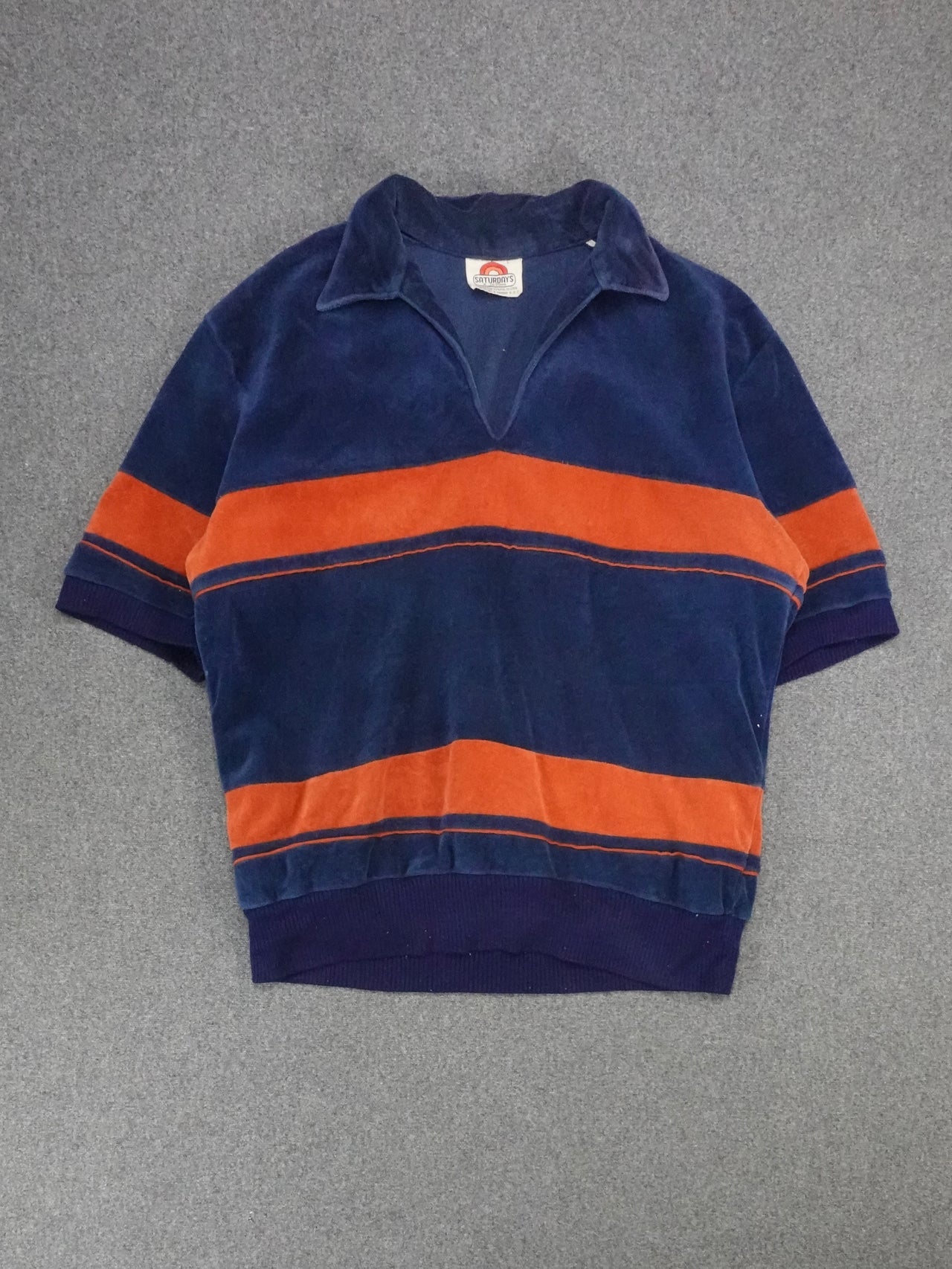 1970s - Saturdays Terry Cloth Short Sleeve Pullover Shirt