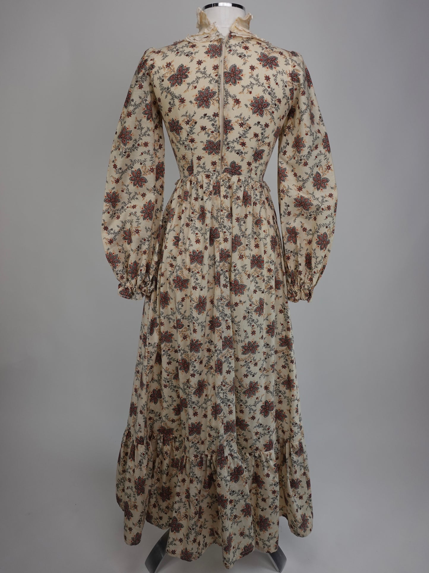 1970S - GUNNE SAX STYLE PAISLEY DRESS