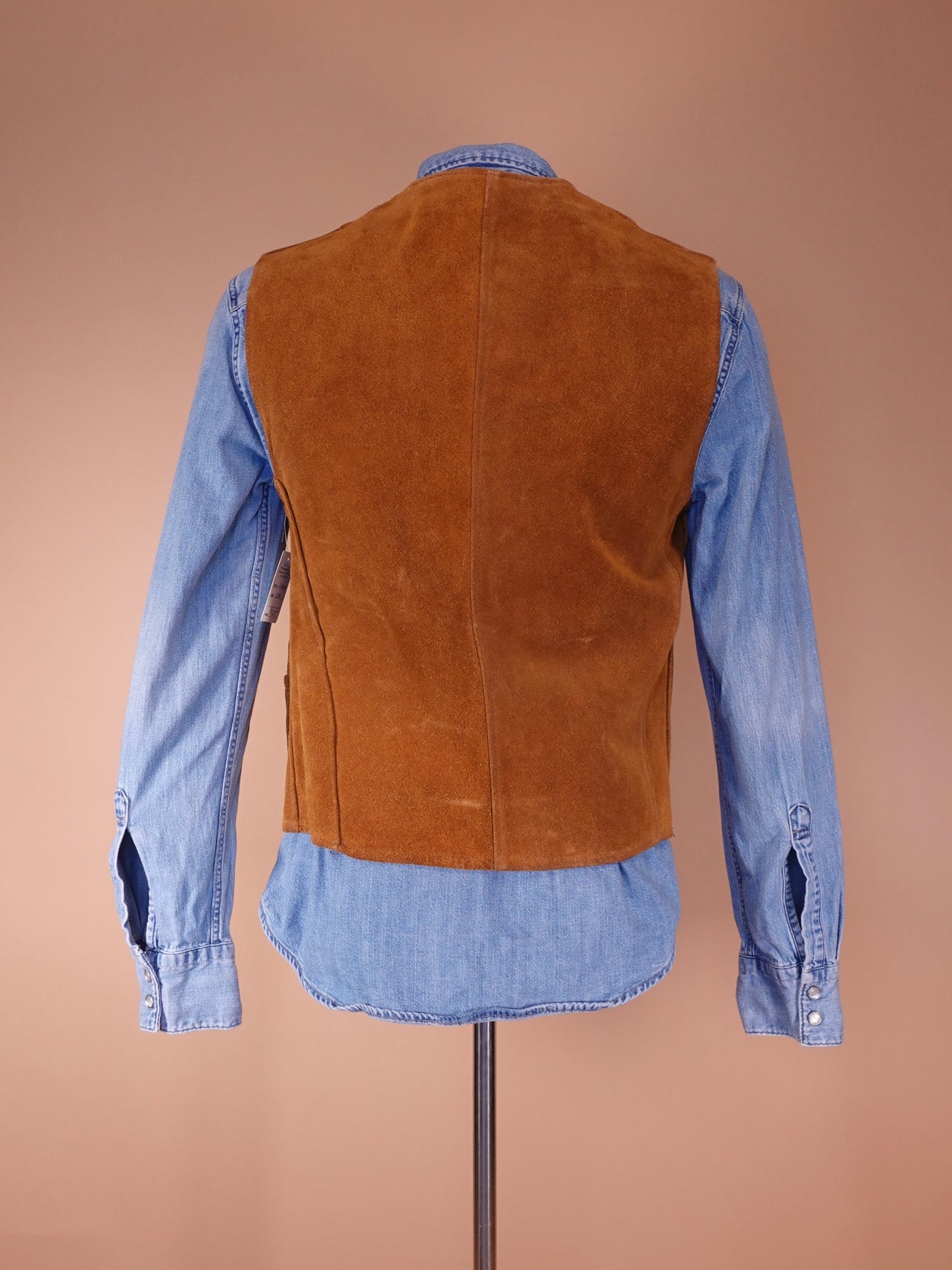 1970s - Suede Leather Western Vest by Sprung Calgary