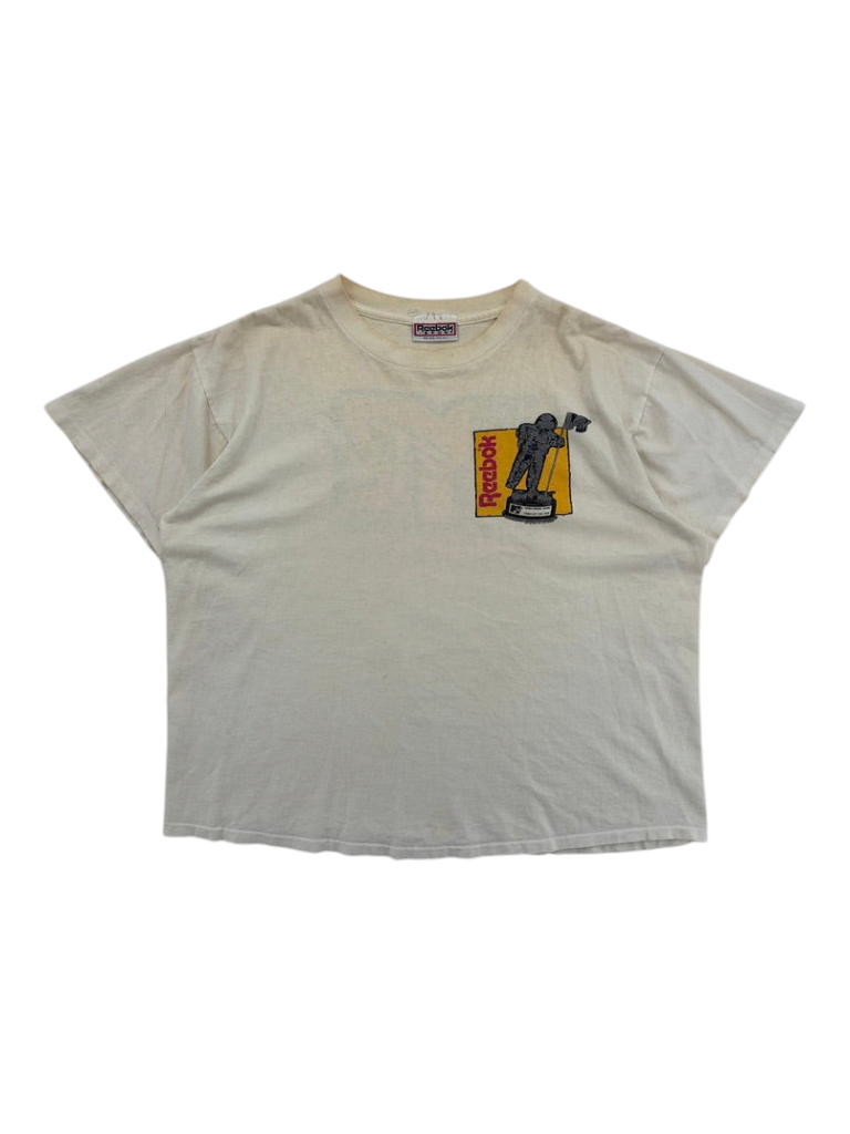 Exile Vintage 1990s Reebok Music Awards cream cotton t-shirt with front graphic print