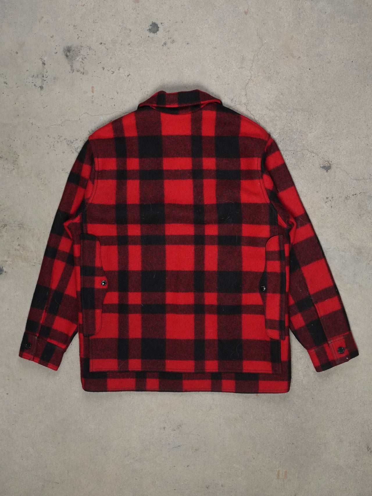 1980S - FILSON WOOL BUFFALO PLAID MACKINAW COAT
