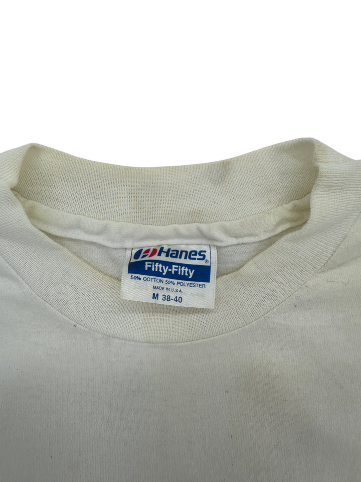 Exile Vintage white Hanes Fifty-Fifty cotton polyester blend t-shirt neck label size M