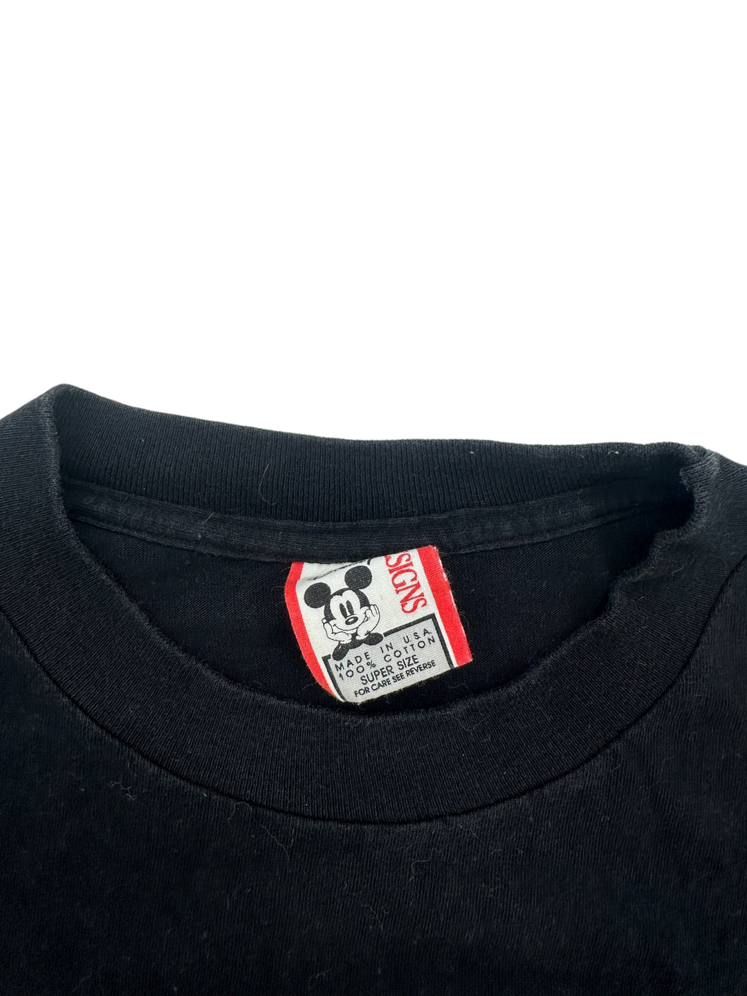1990s Mickey Mouse Black T-shirt