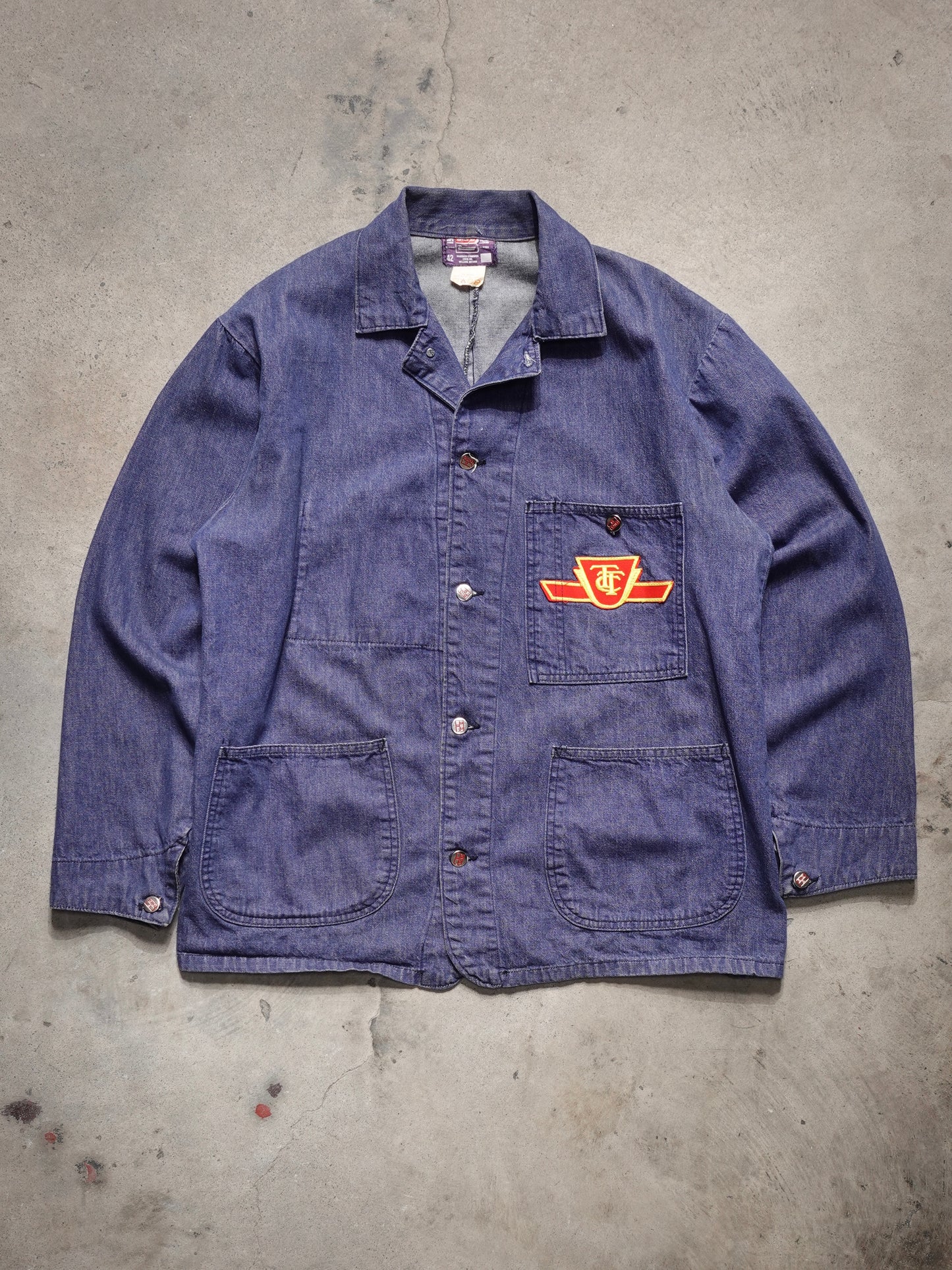 Vintage 1980s - Big B Brotherhood Ttc Chore Coat