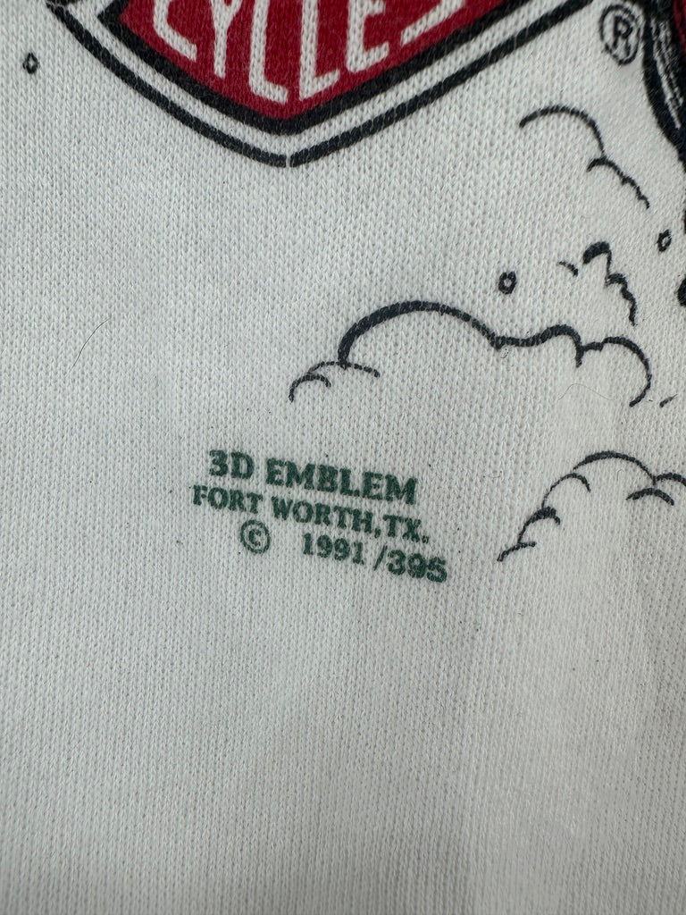 1990s Harley Davidson Xmas Deer Bike Crewneck