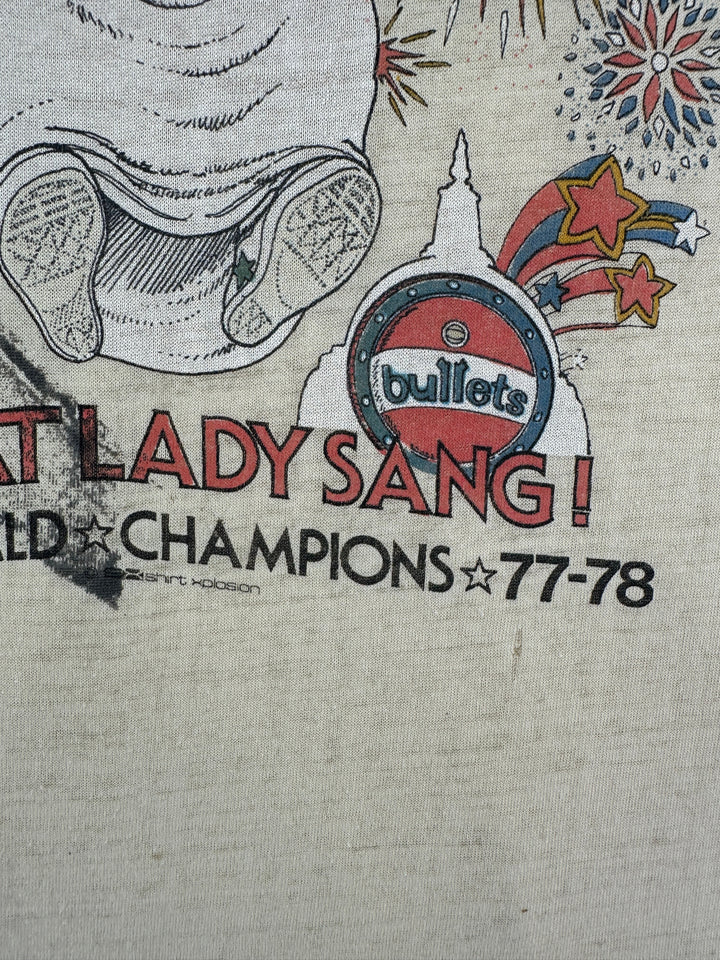 1970s Washington Bullets NBA Champions T-shirt