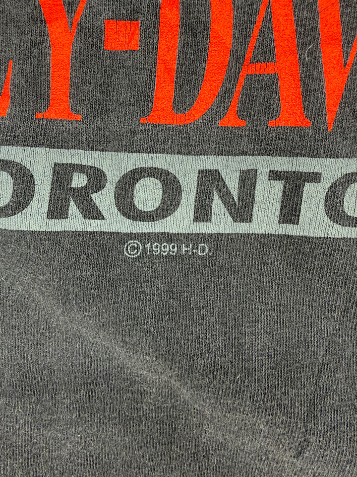 1990s Harley Davidson Flames Long Sleeve T-shirt