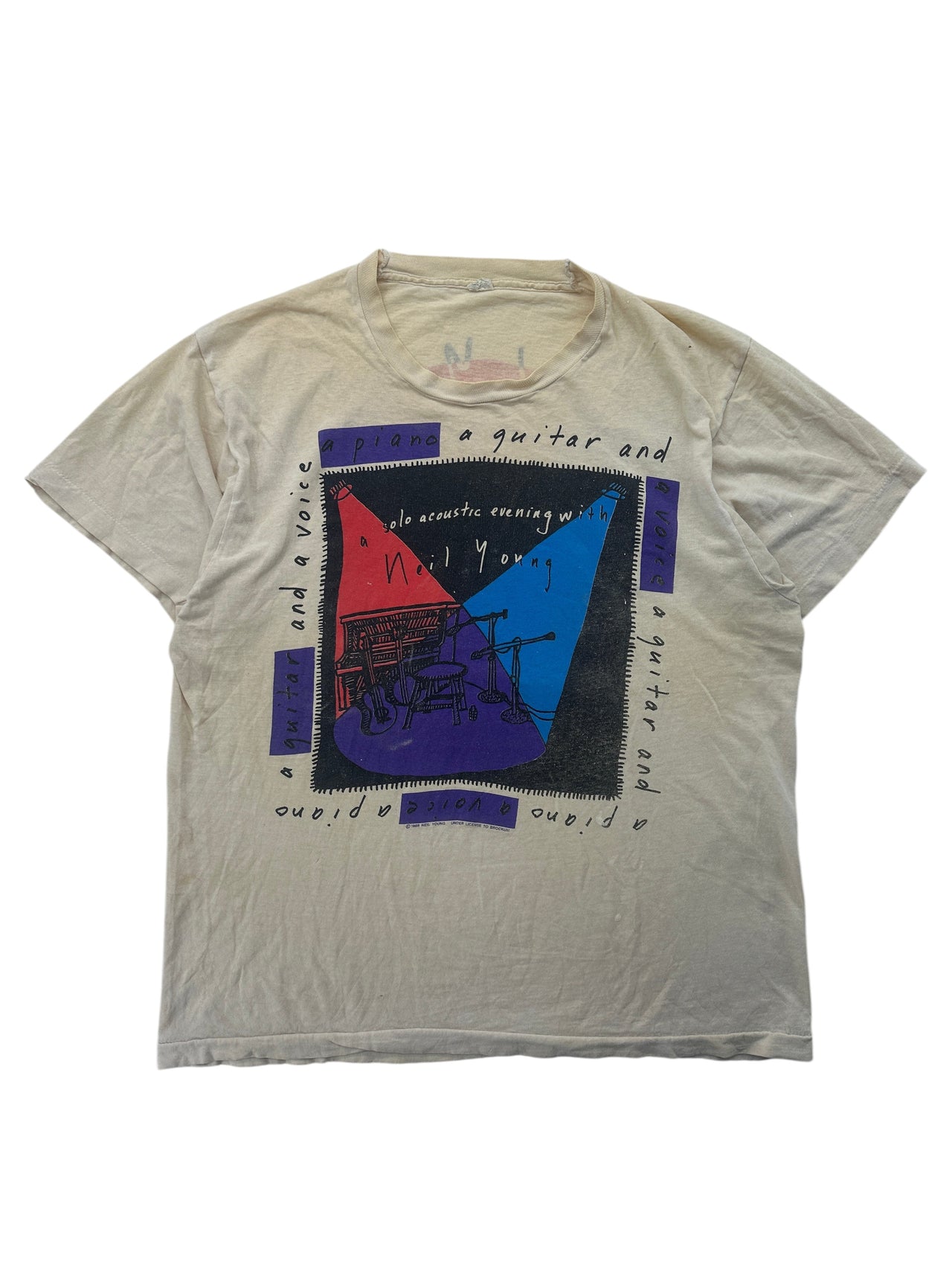 1980s Neil Young Solo tour T-shirt