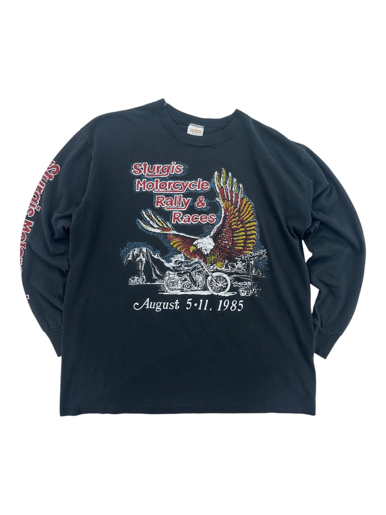 1980s Sturgis Motorcycle Long Sleeve Shirt