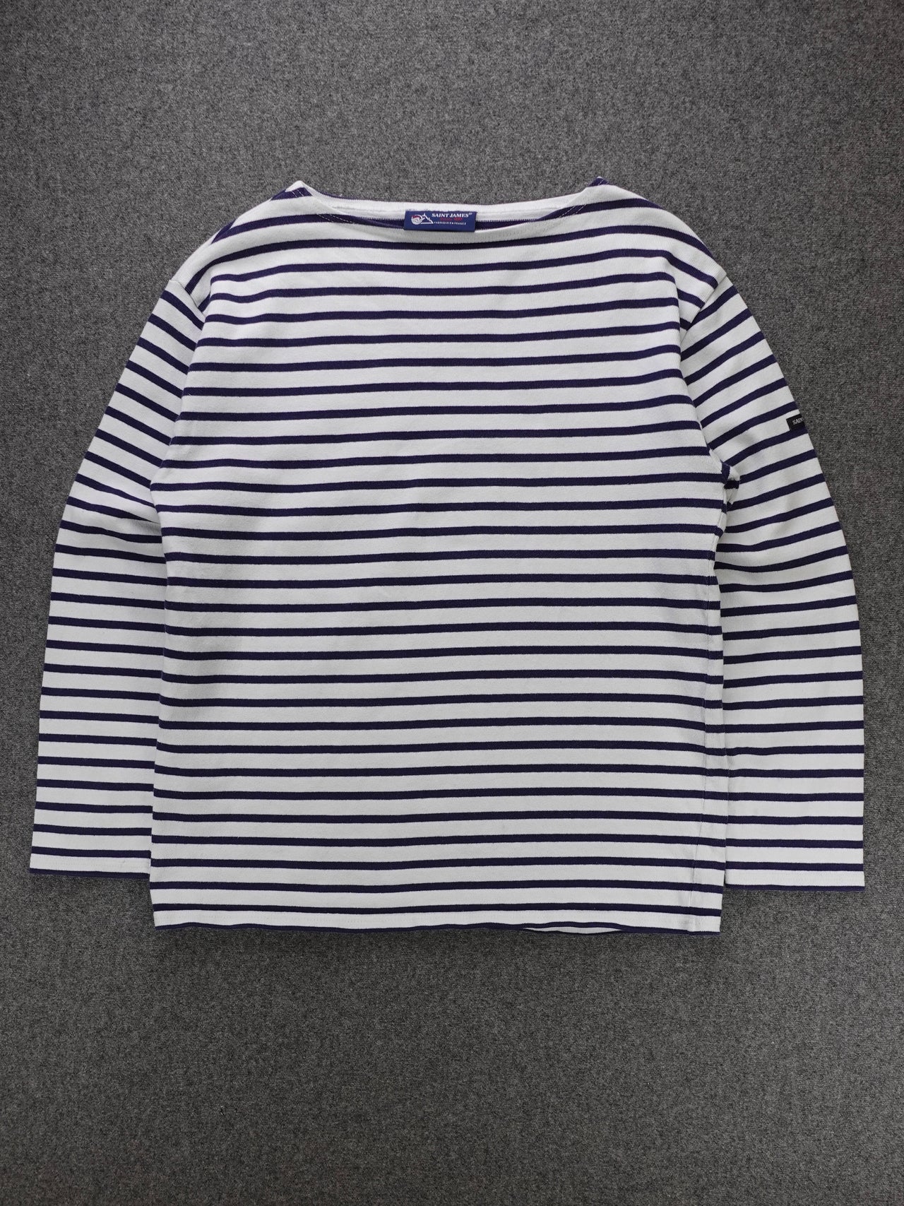 2000s - French Brenton Striped Long Sleeve Cotton Shirt