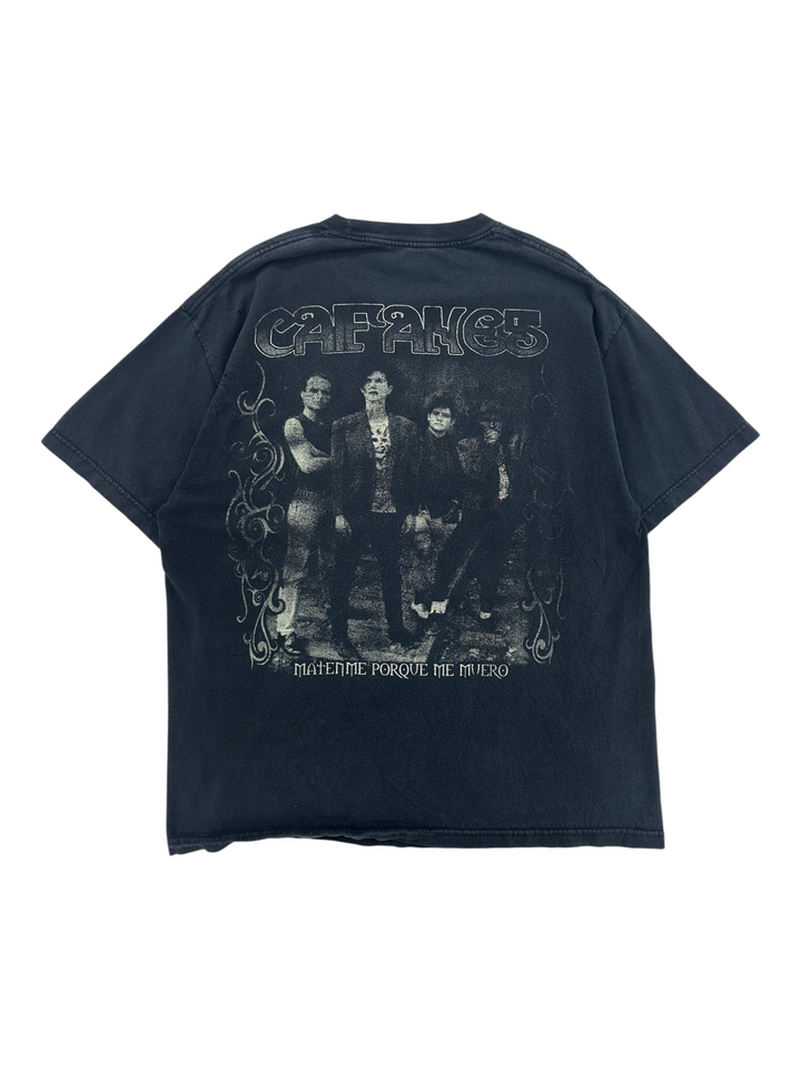 Exile Vintage black 1990s Caifanes band t-shirt with Matenme Porque Me Muero graphic print on the back