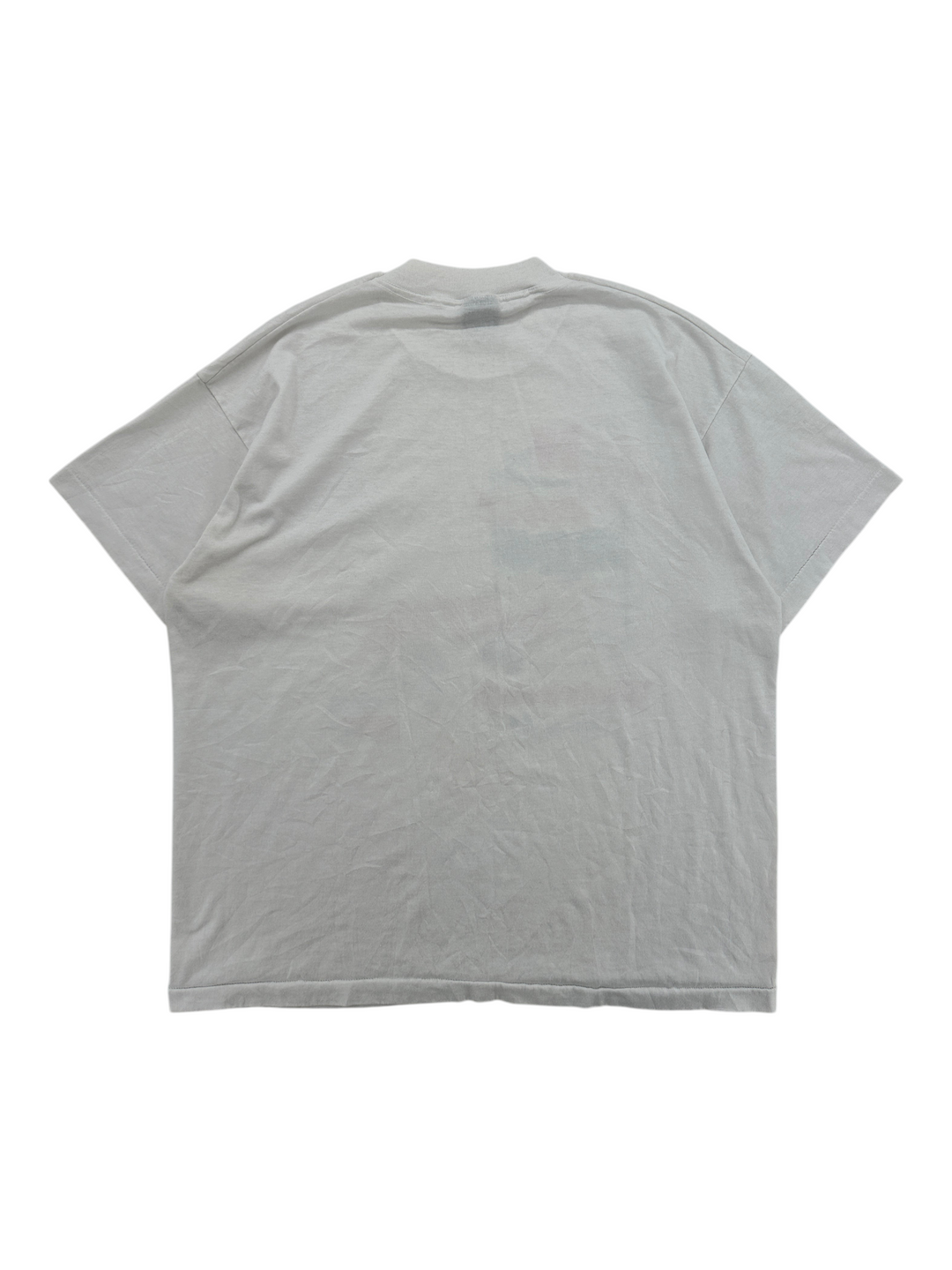 Exile Vintage 1990s white Pepsi graphic t-shirt, back view of a vintage XL cotton crew neck tee.