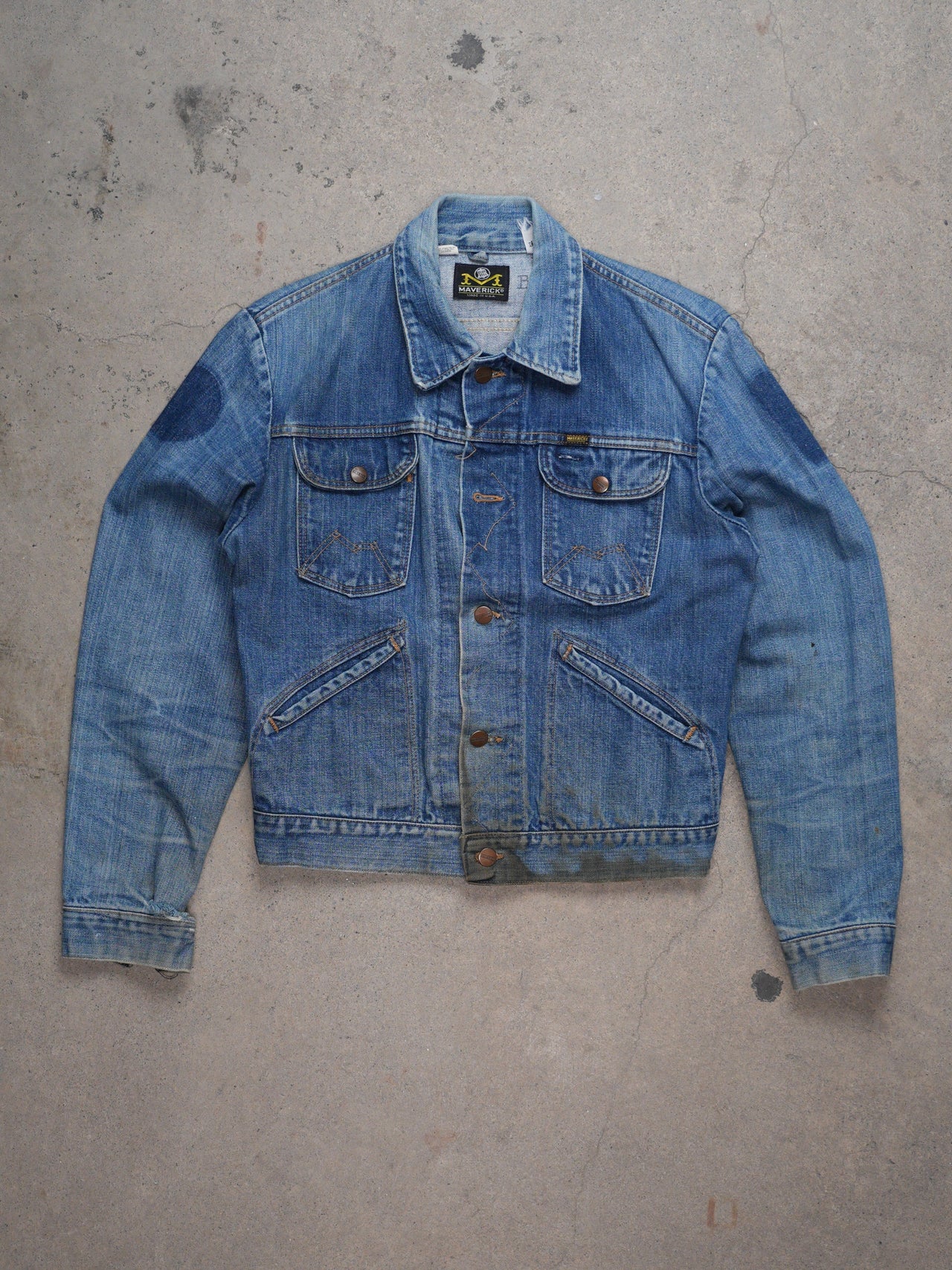 Vintage 1960s - Maverick Blue Bell Denim Trucker Jacket
