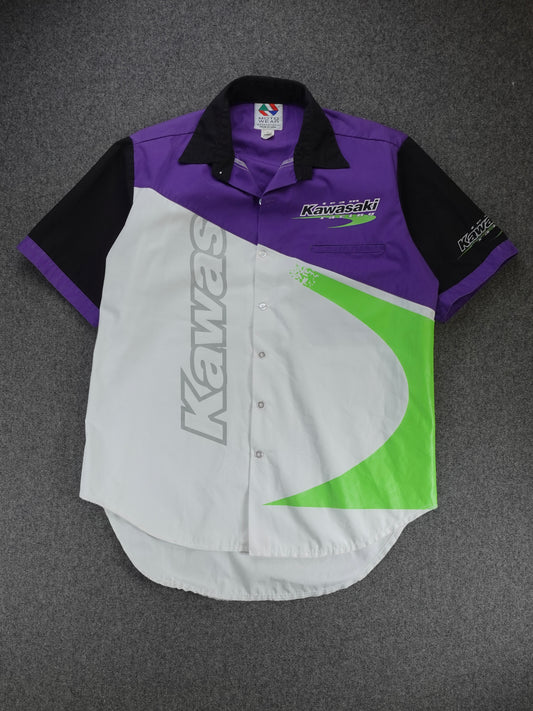 1990s/2000s - Kawasaki Racing Short Sleeve Shirt
