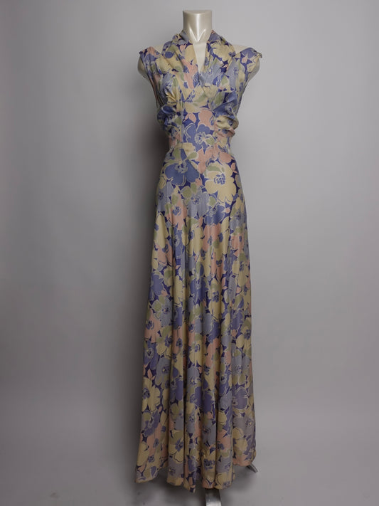 1930S - NIGHT GOWN/SLIP DRESS