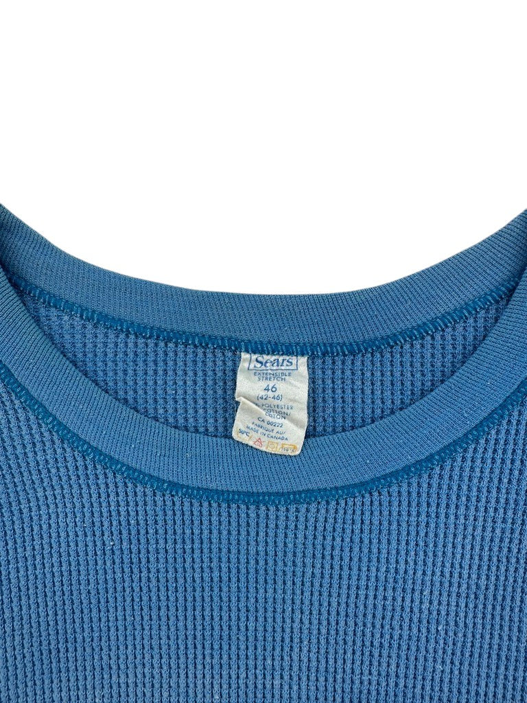 Vintage Sears Blue Thermal Shirt
