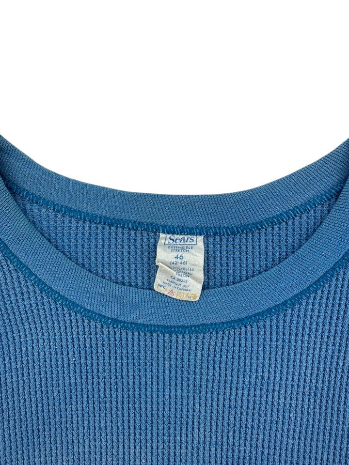 Vintage Sears Blue Thermal Shirt