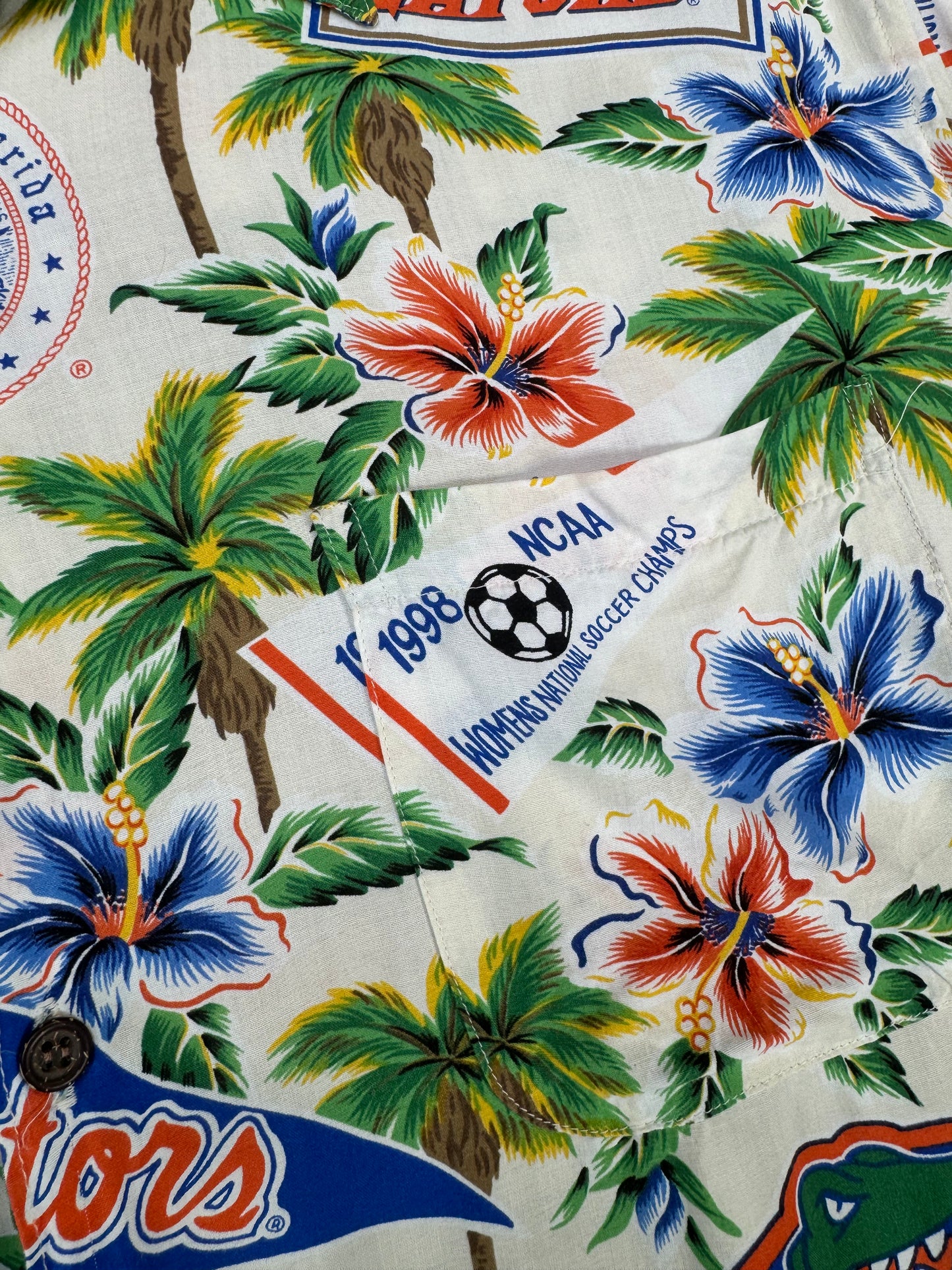 1990s - University Of Florida Gators 1996 Champs Aloha Shirt