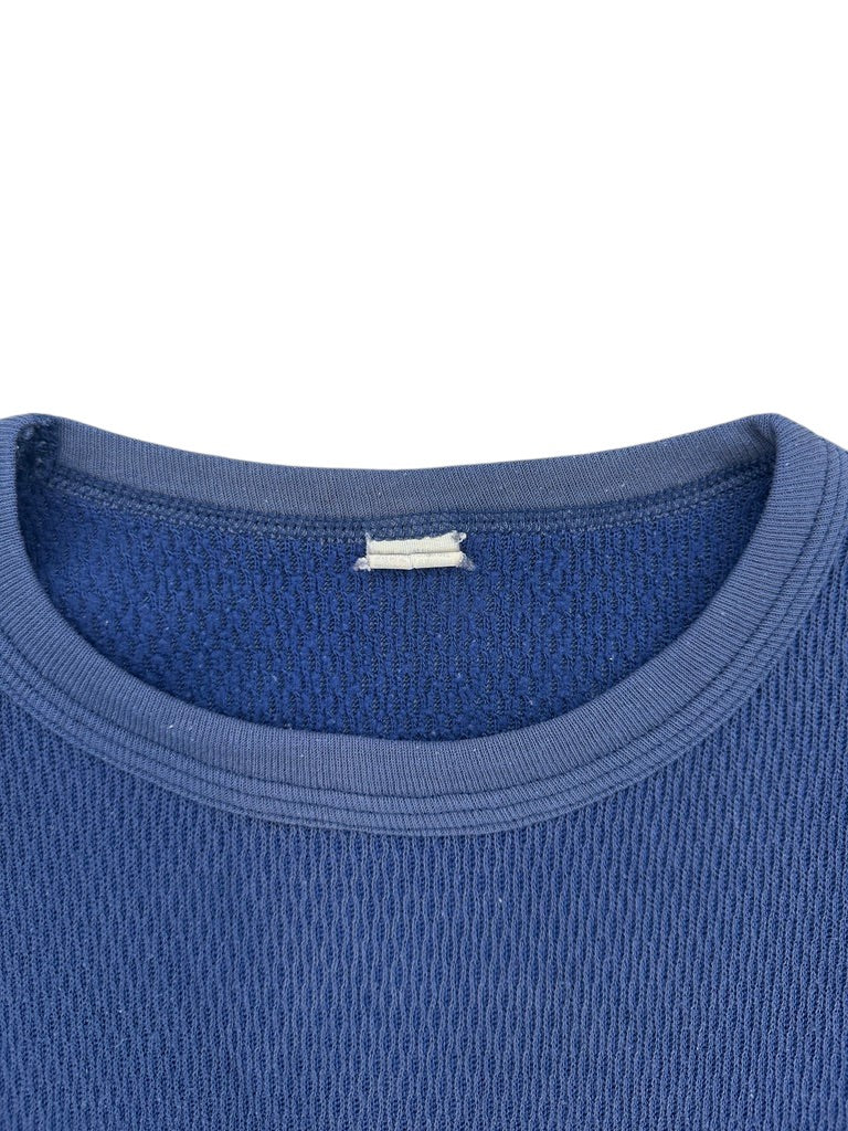 1980s Blue Long sleeve Thermal Shirt