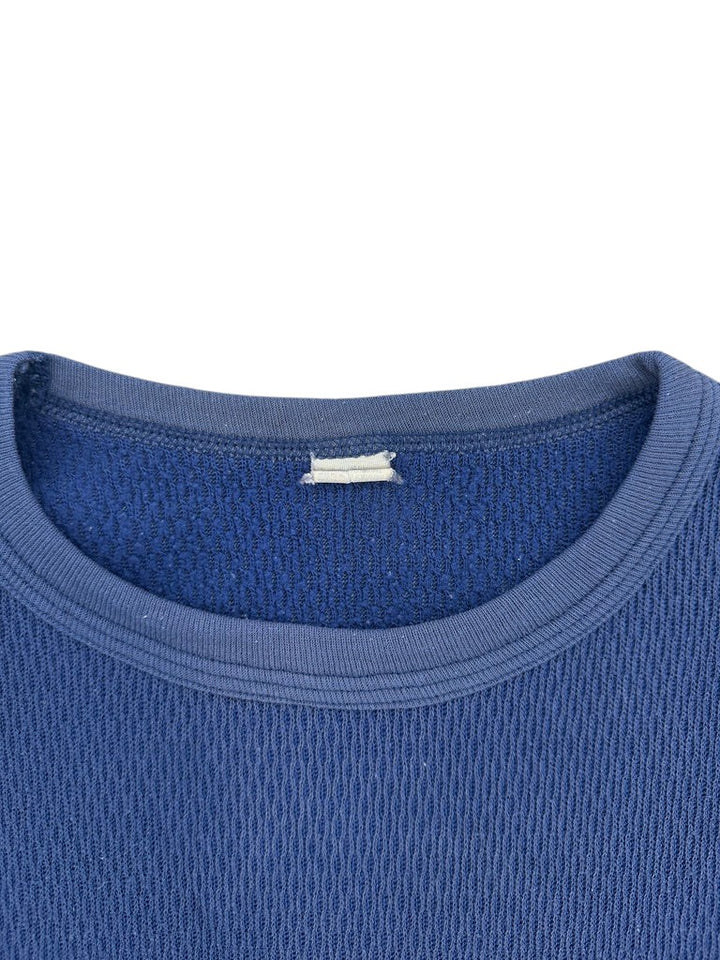 1980s Blue Long sleeve Thermal Shirt