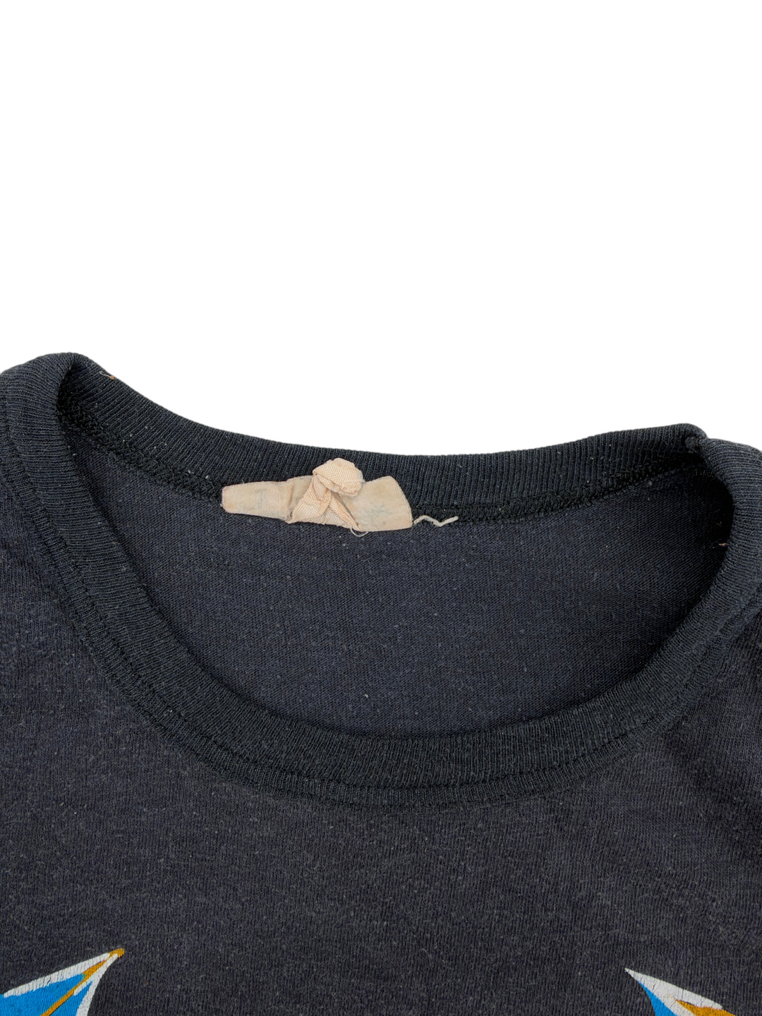 Exile Vintage 1980s Harley Davidson The New Breed black cotton t-shirt collar and worn tag detail