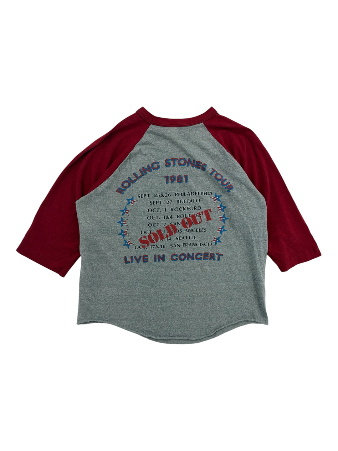 1980s Rolling Stones Dragon Tour Raglan T-shirt